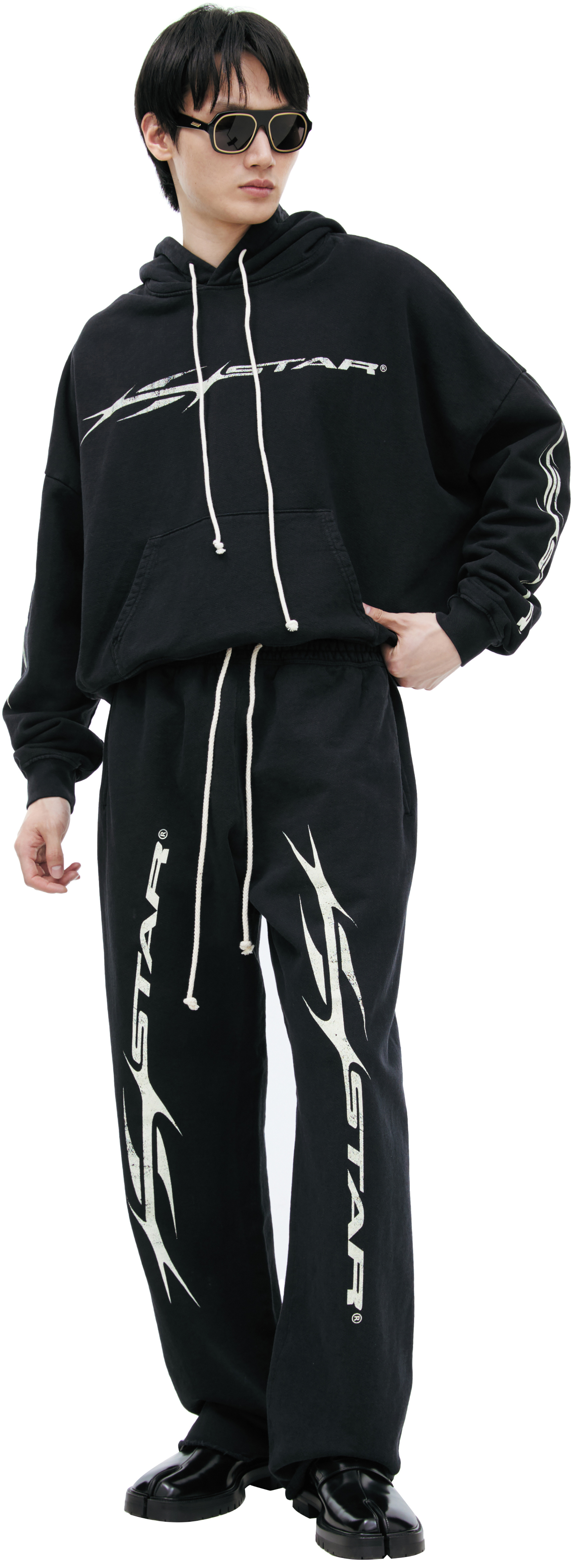 Hellstar Хлопковые брюки с принтом