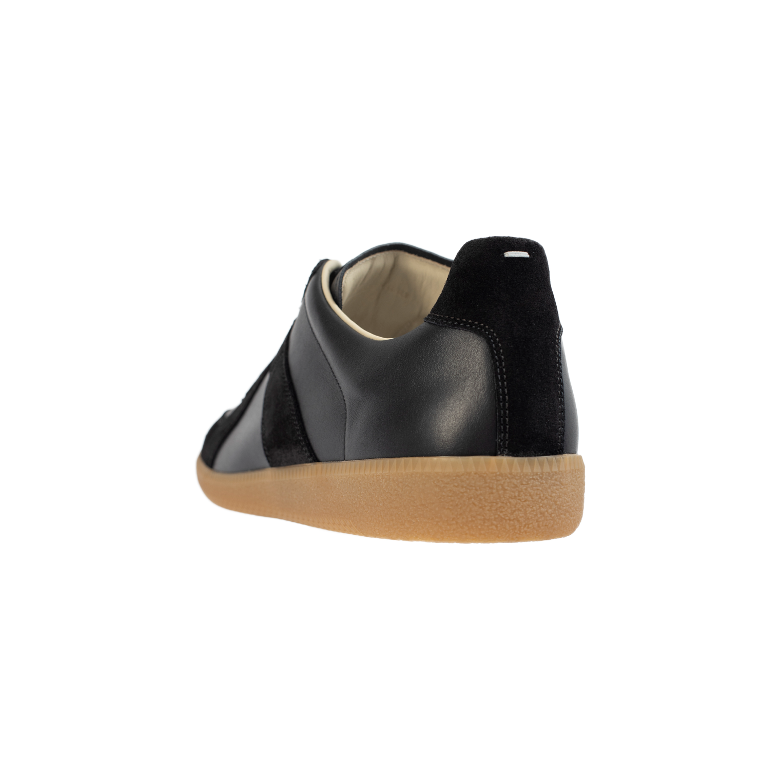 Maison Margiela Черные кеды из кожи