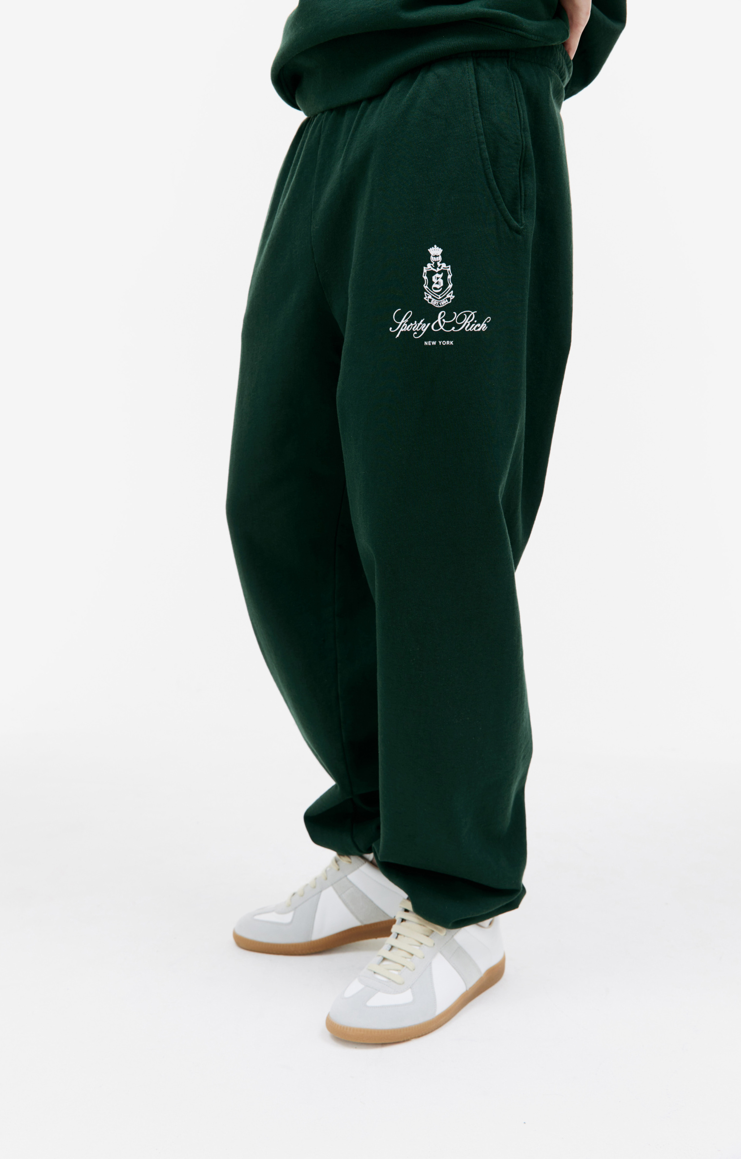 SPORTY & RICH Спортивные брюки Vendome с логотипом
