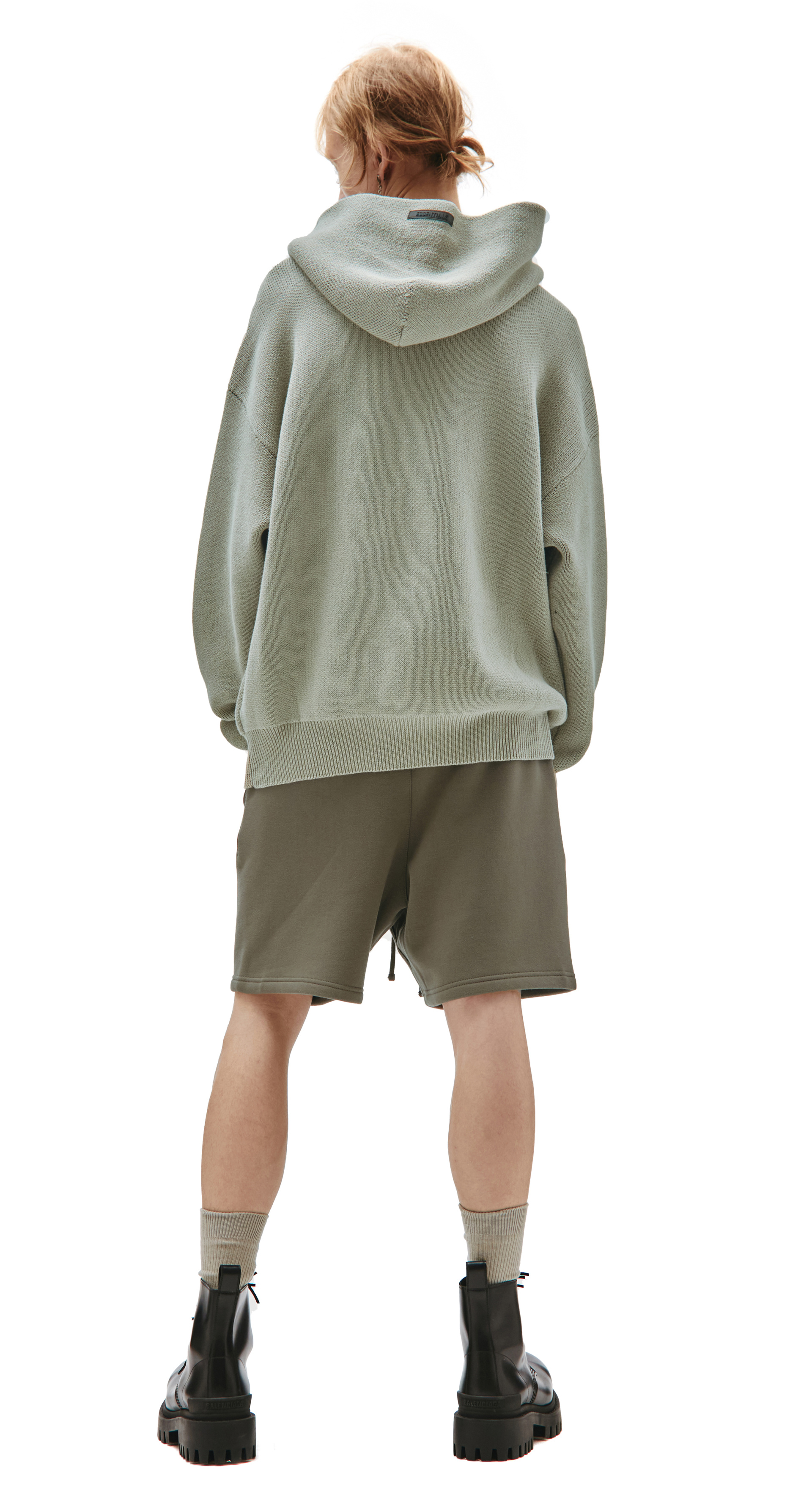 Fear of God Essentials Вязаное худи с логотипом