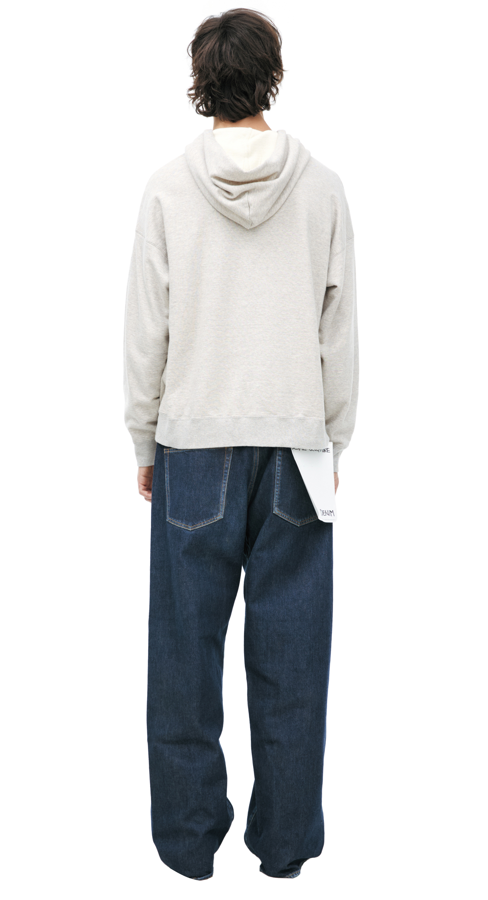 visvim Серое худи из хлопка