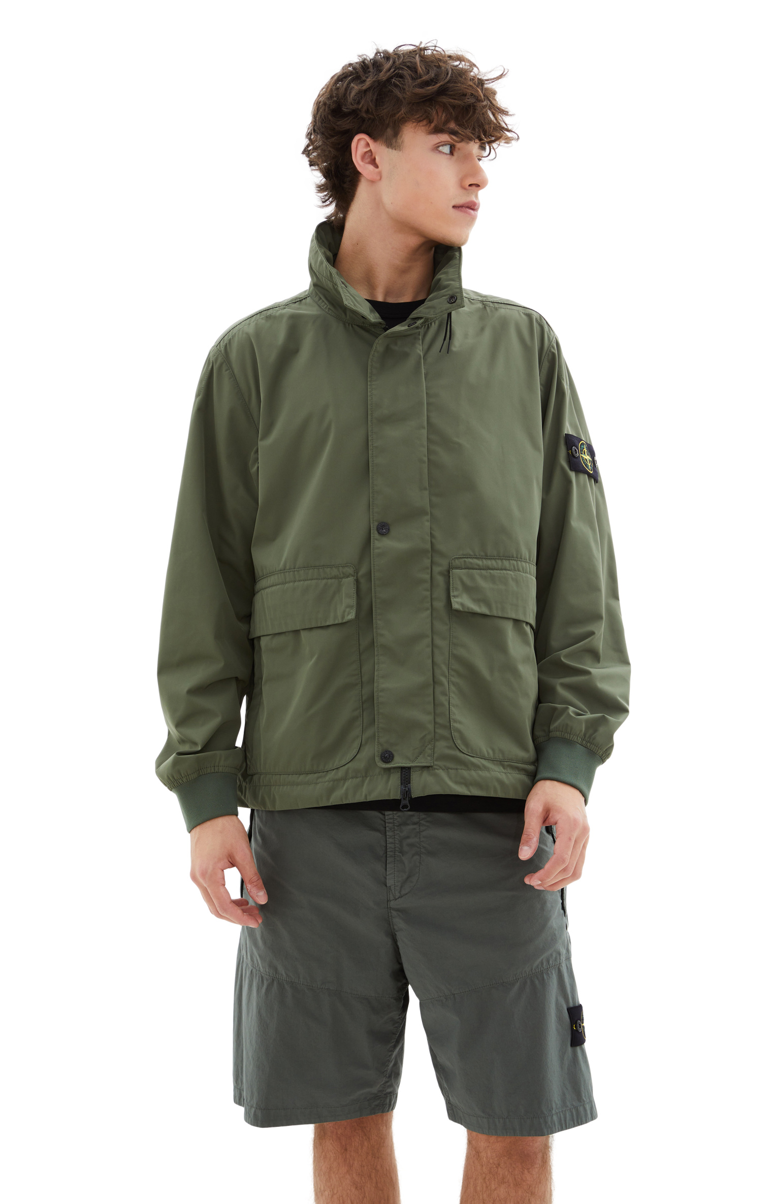 Stone Island Куртка со скрытым капюшоном