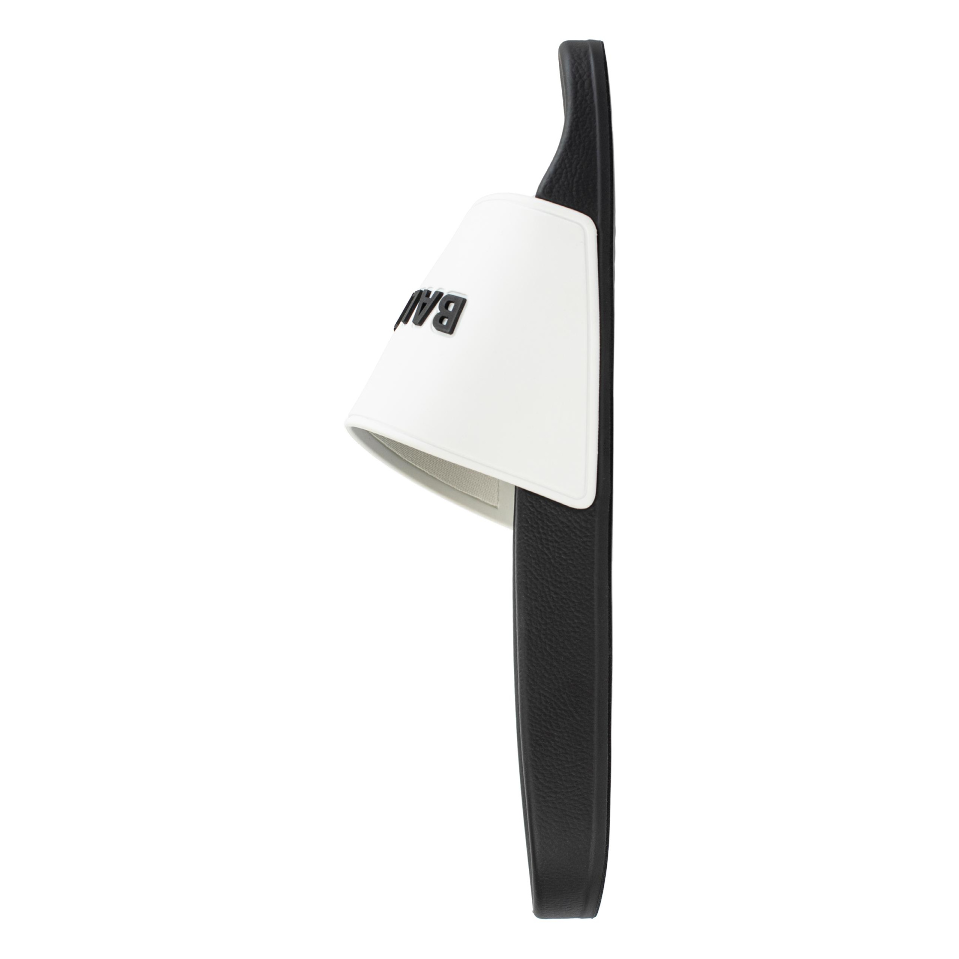 Balenciaga Резиновые шлепанцы Pool с логотипом