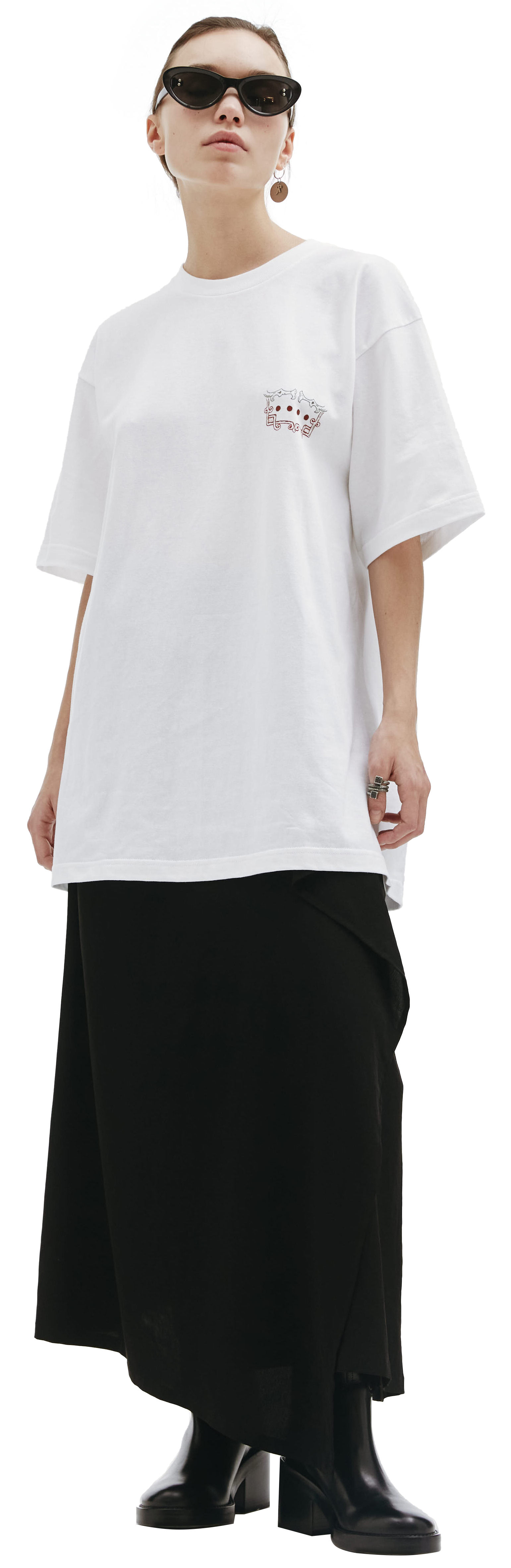 Y\'s Футболка из хлопка с принтом