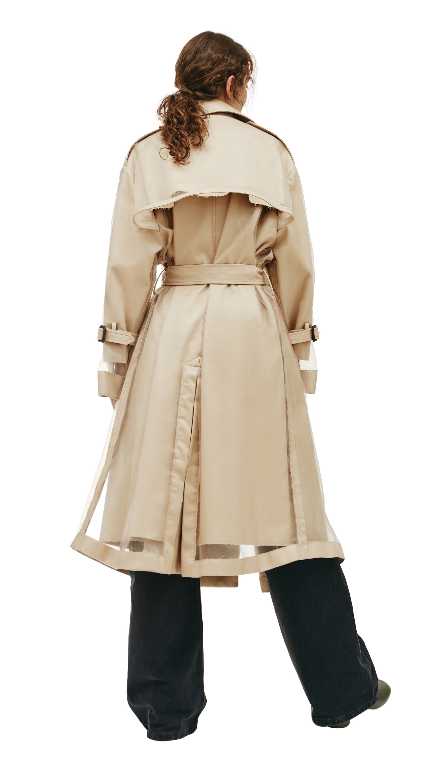 Maison Margiela Двухслойный бежевый тренч