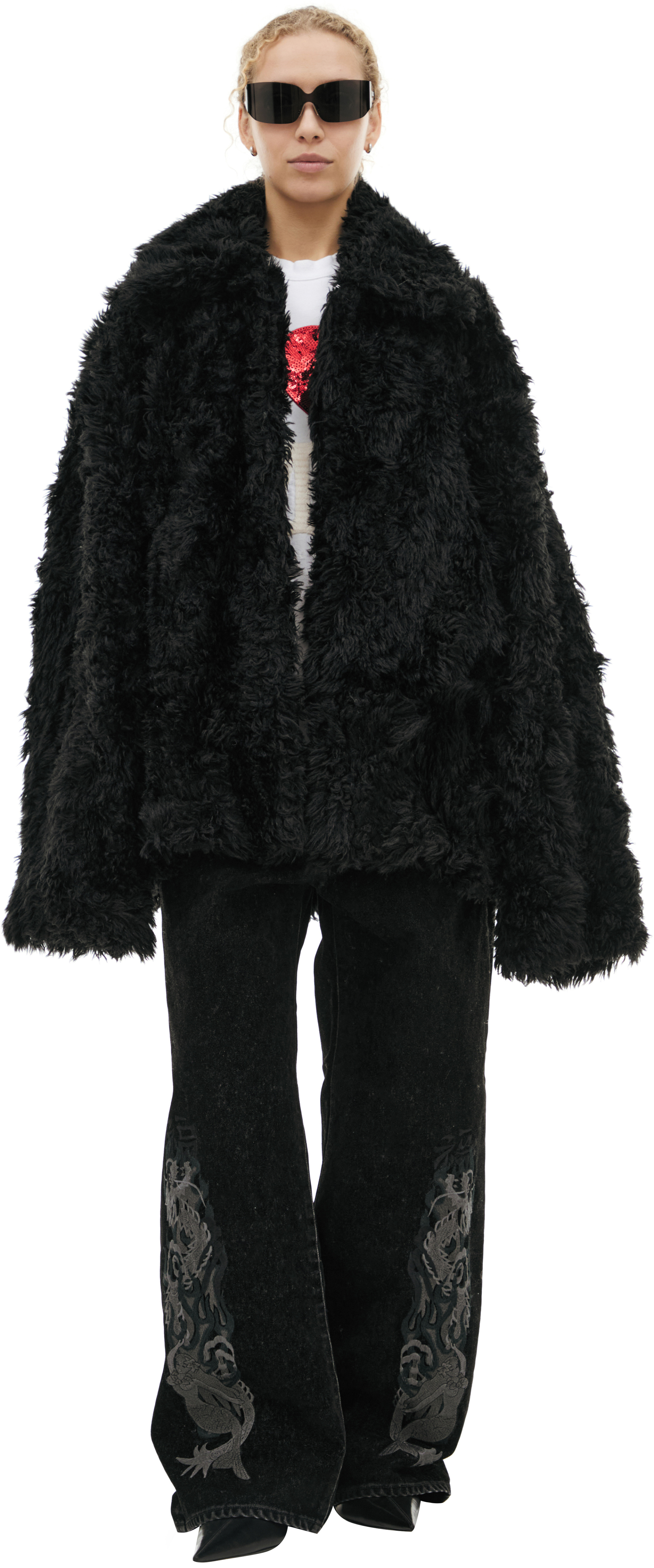 Doublet Плюшевая куртка с зубами