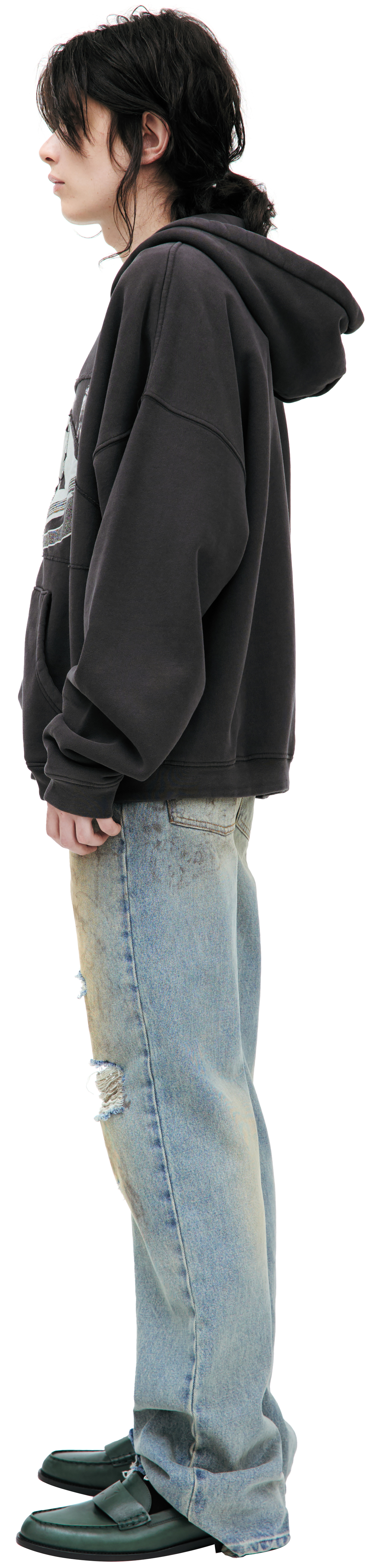 Enfants Riches Déprimés Черное худи на молнии