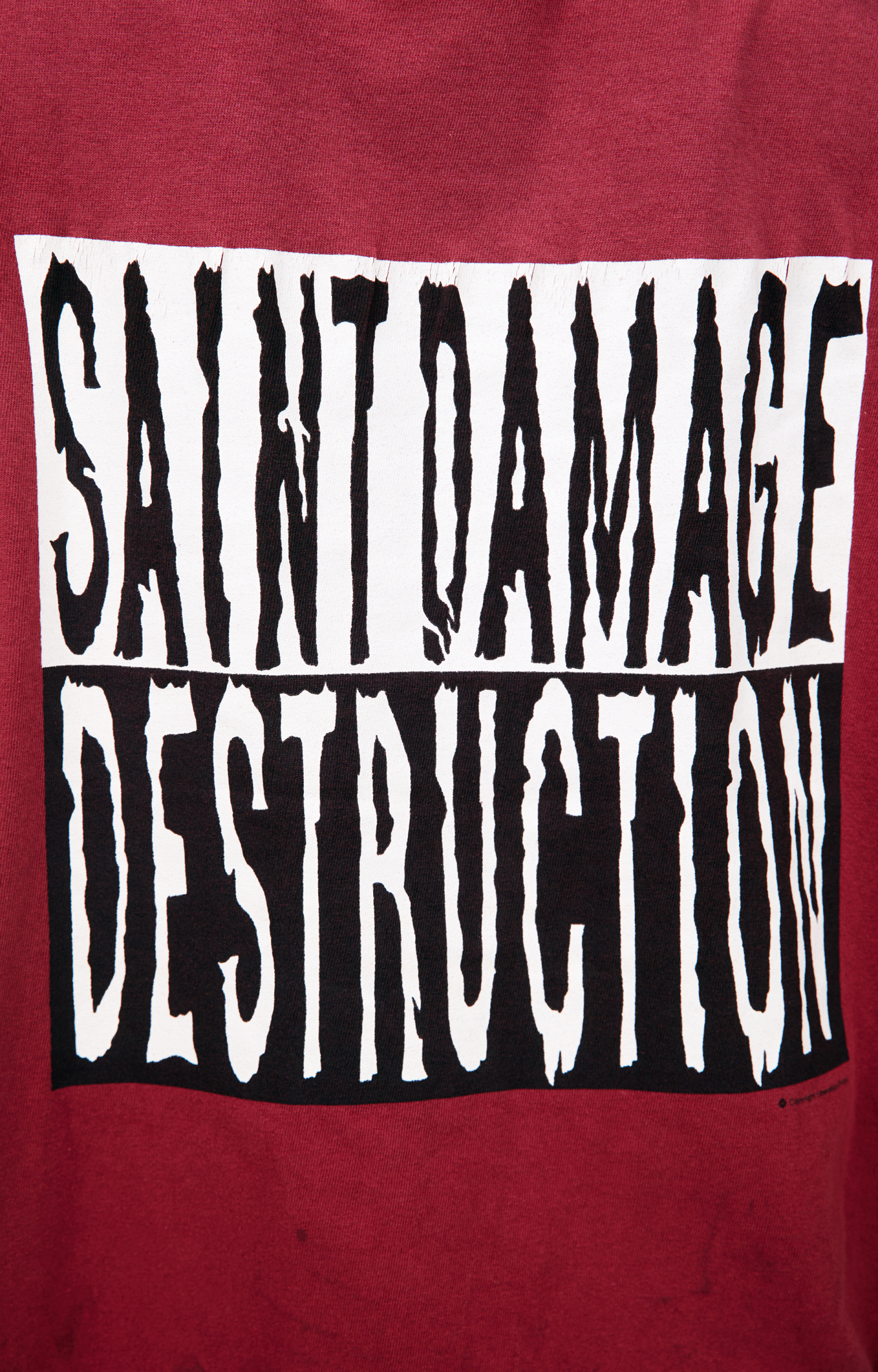 Saint Mxxxxxx Футболка с рваным эффектом
