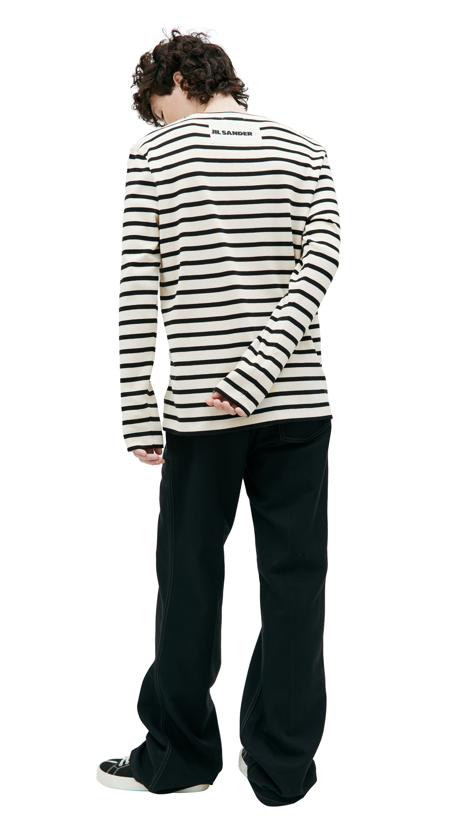 Jil Sander Базовый лонгслив в полоску