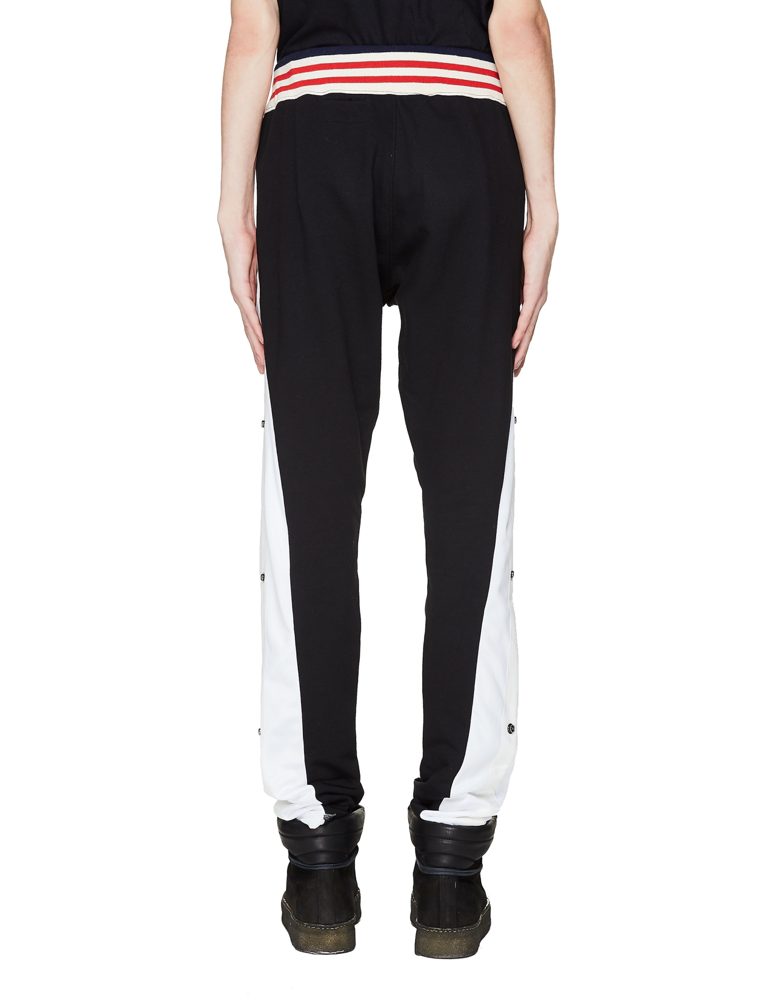 Greg Lauren Черные брюки с лампасами