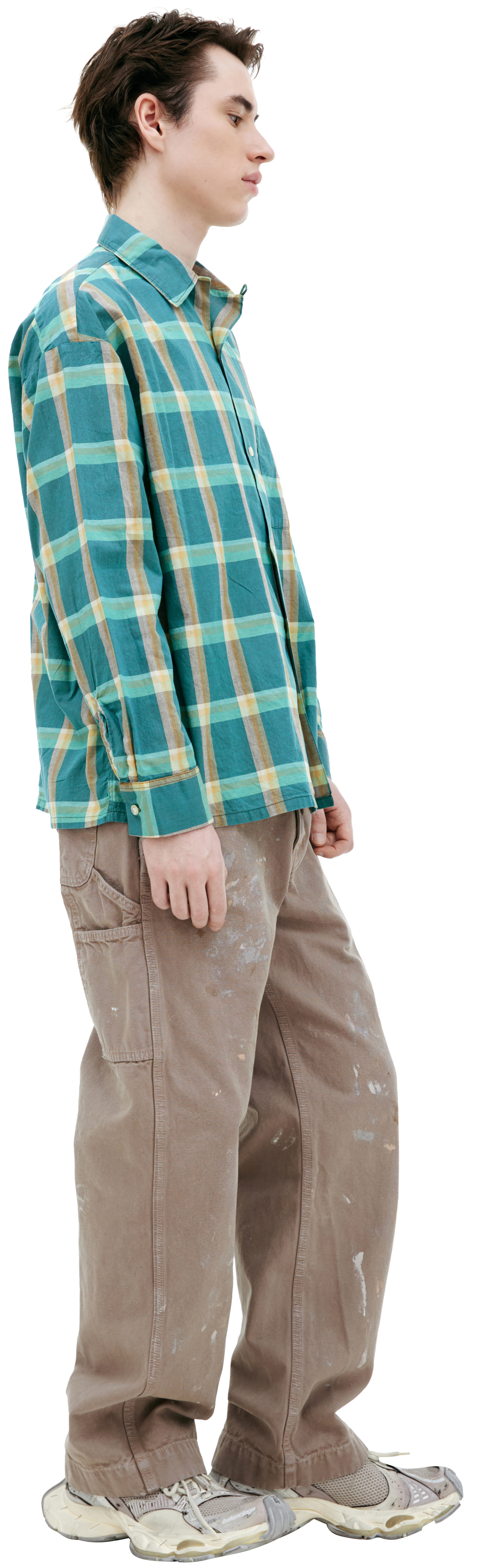 Saint Mxxxxxx Зеленая рубашка в клетку