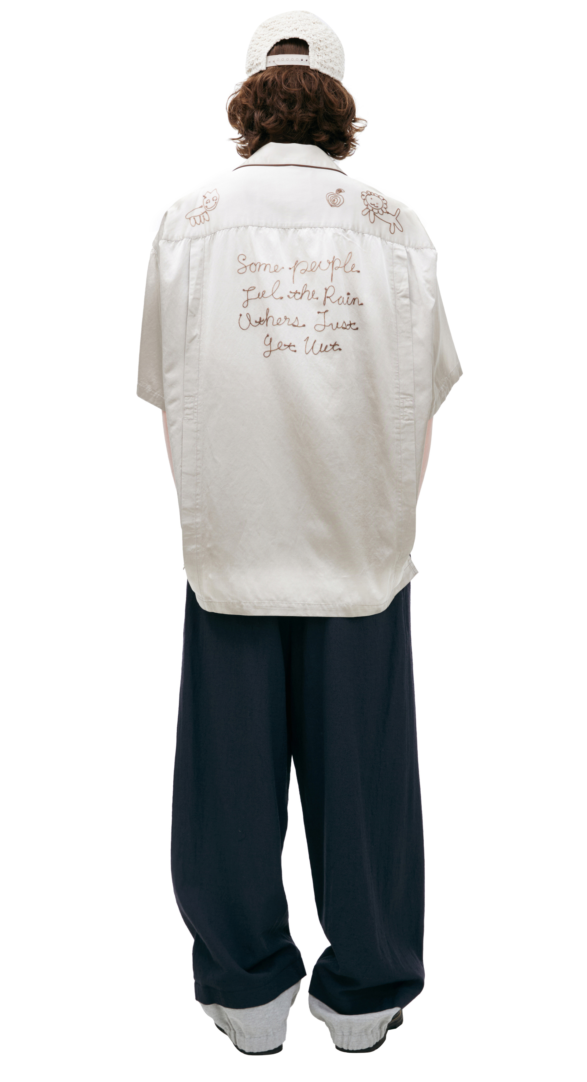 Maison Mihara Yasuhiro Рубашка в пижамном стиле