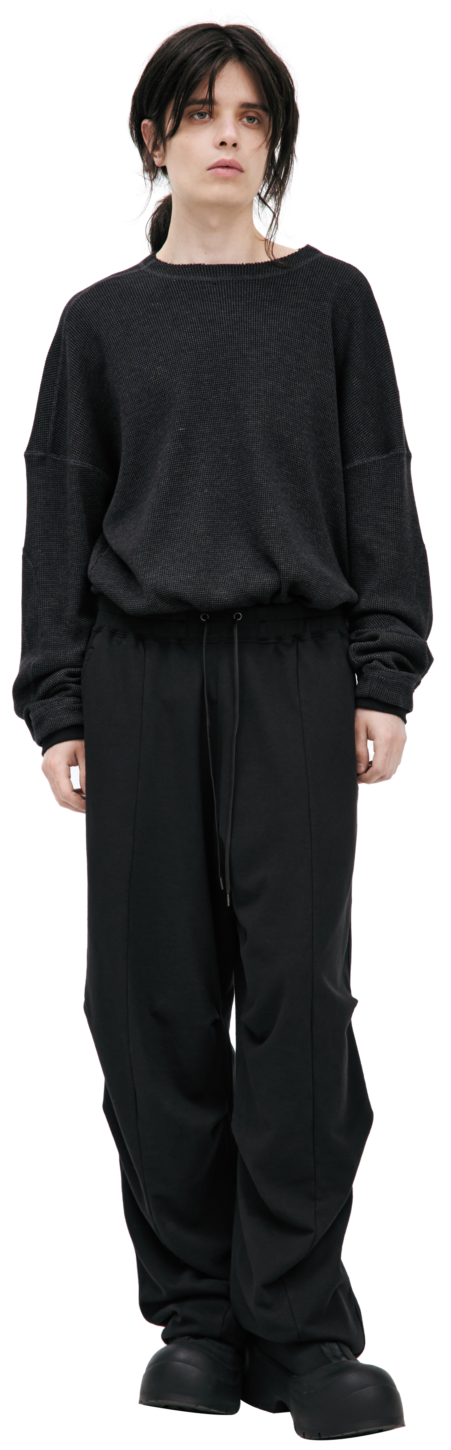 The Viridi-Anne Черные брюки из хлопка