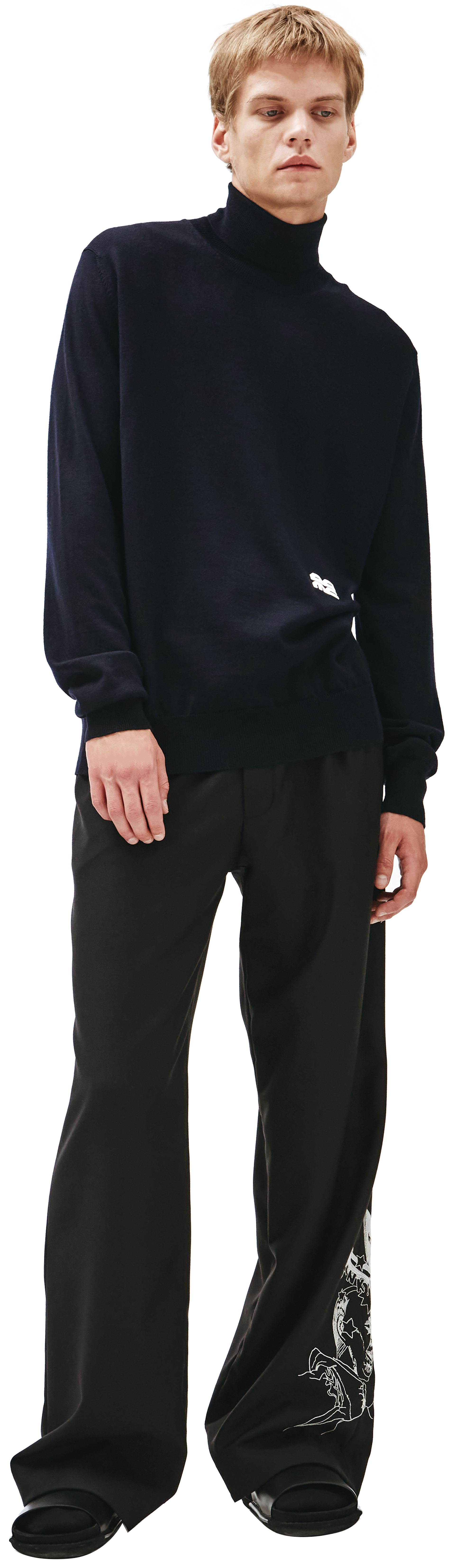 OAMC Водолазка из шерсти с вышивкой