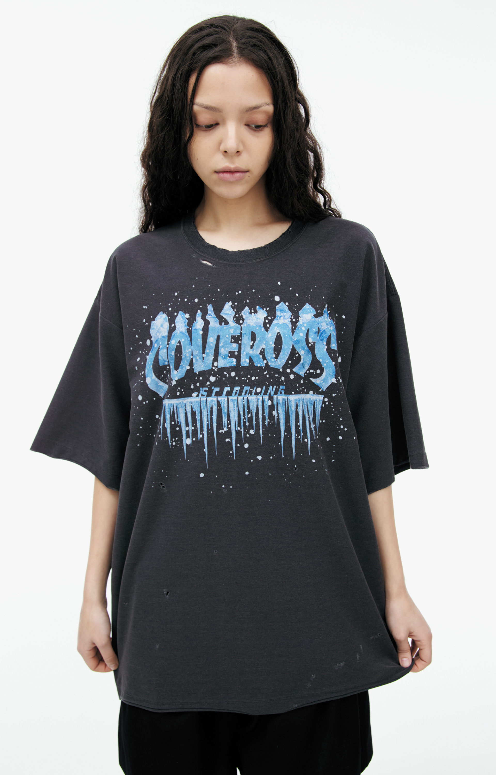 Doublet Черная футболка \'COVEROS\'