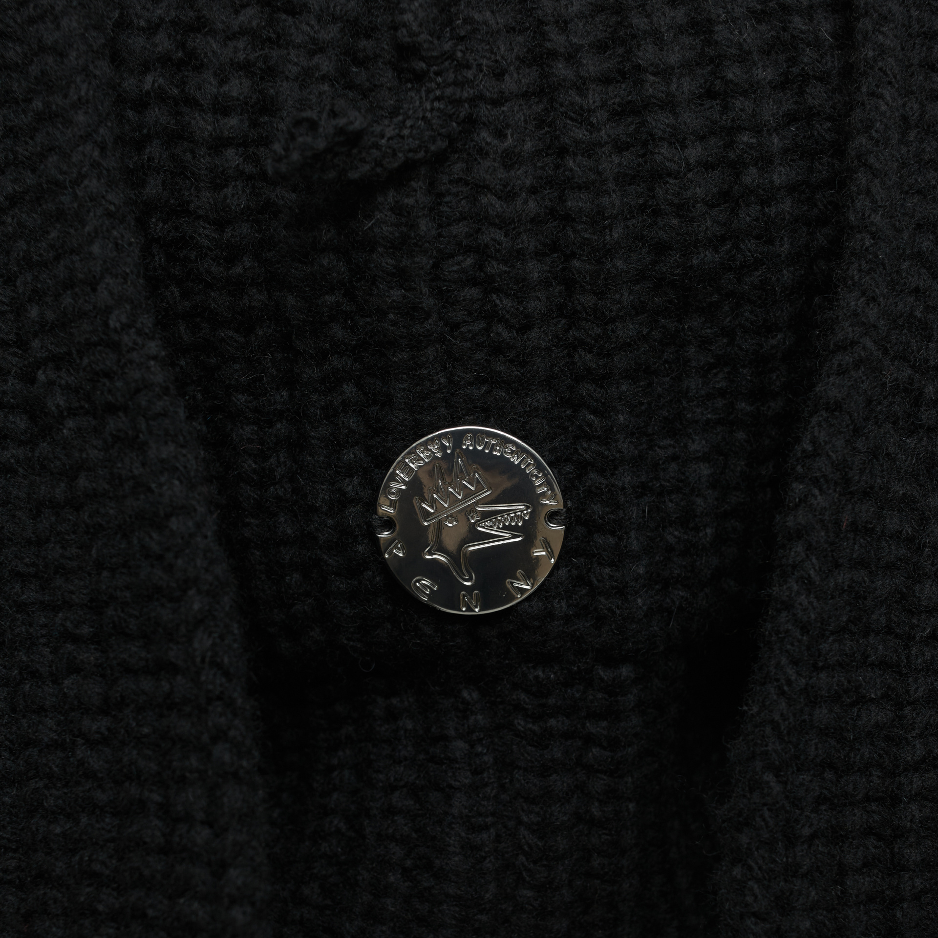 CHARLES JEFFREY LOVERBOY Вязаная шапка с маленькими ушами и патчем