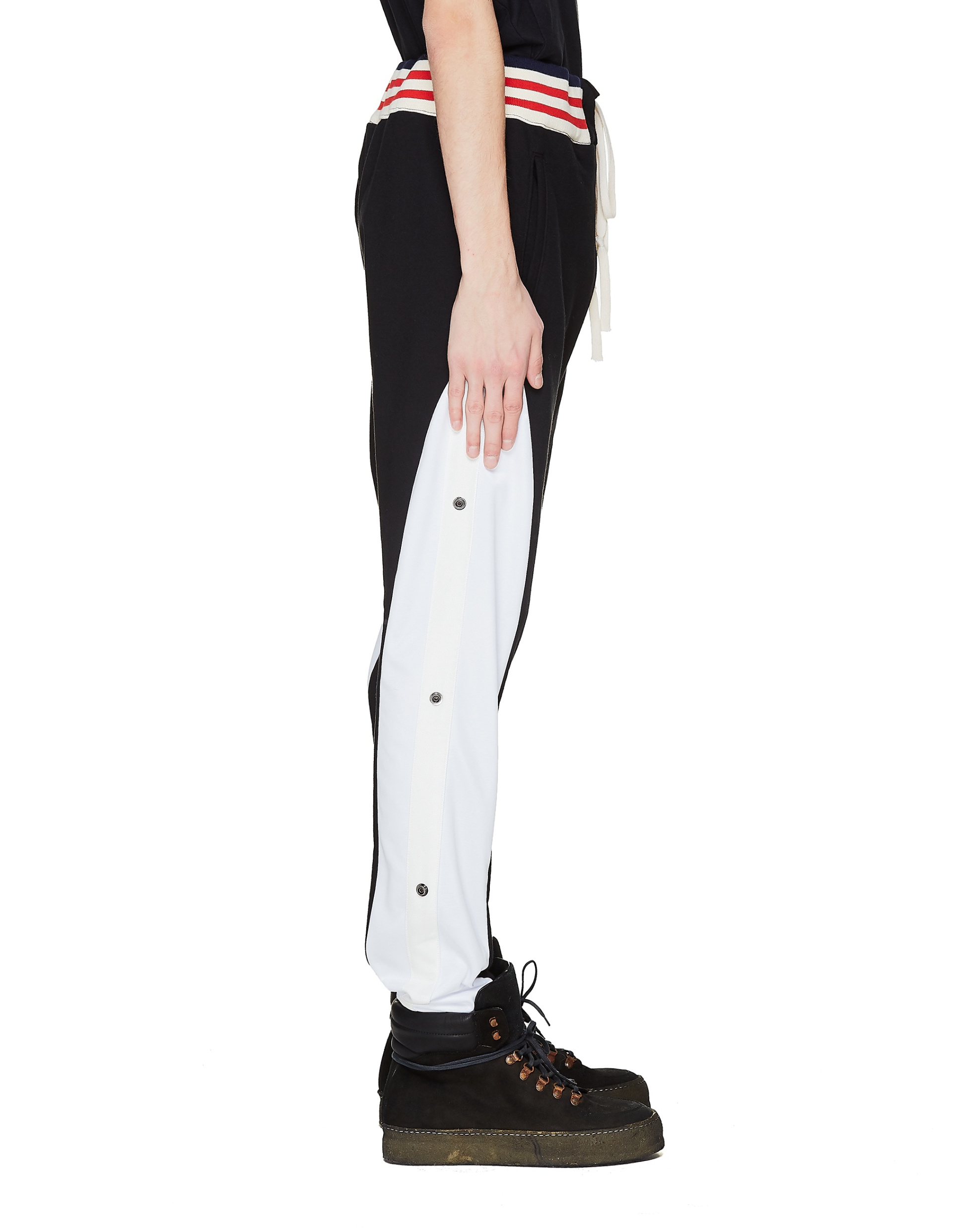 Greg Lauren Черные брюки с лампасами