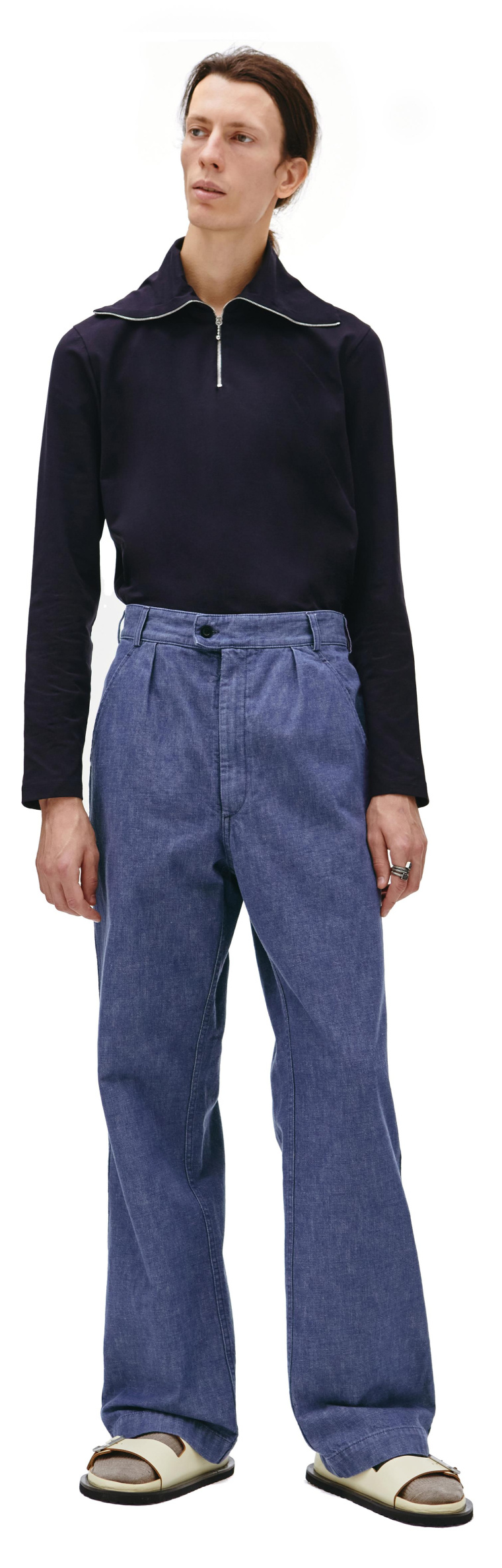 Maison Margiela Прямые брюки с защипами