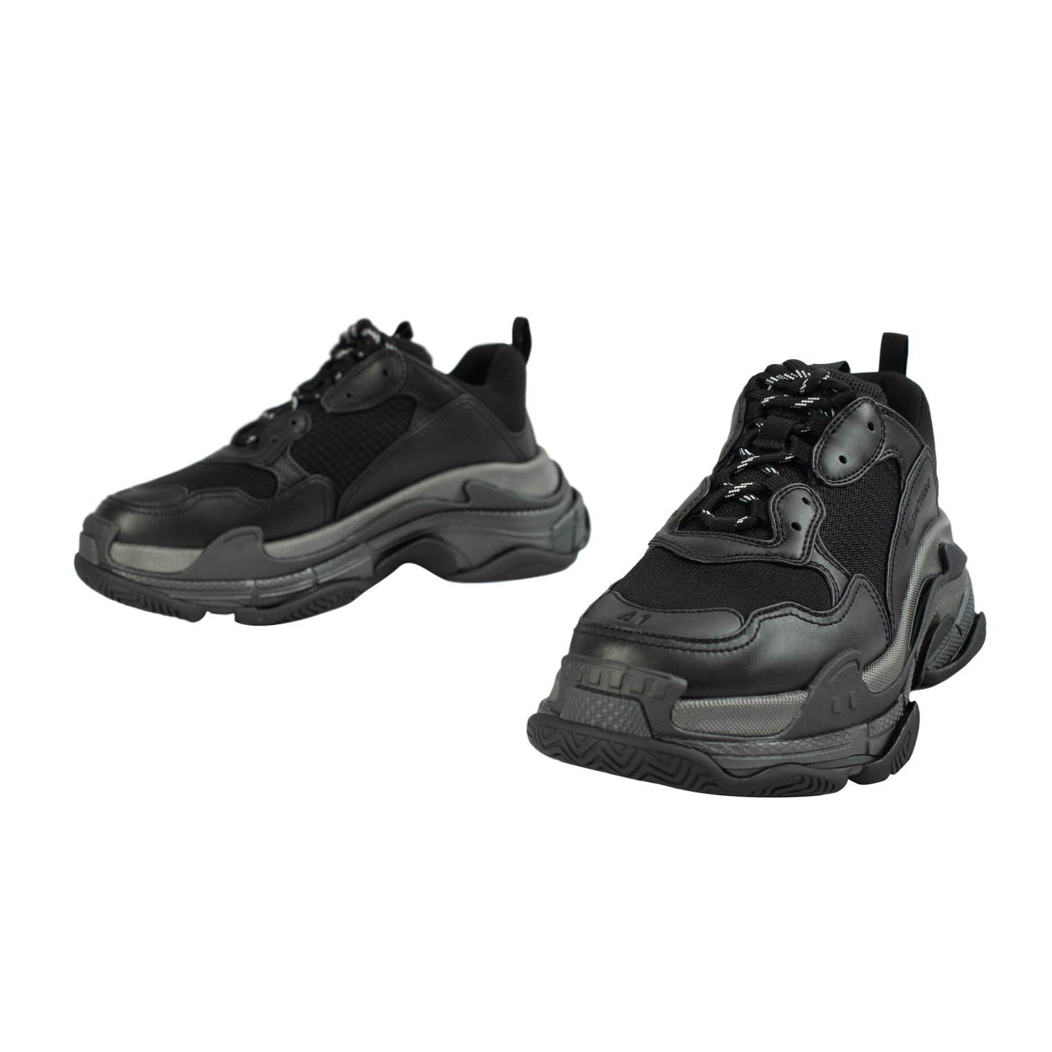 Balenciaga Черные кроссовки Triple S