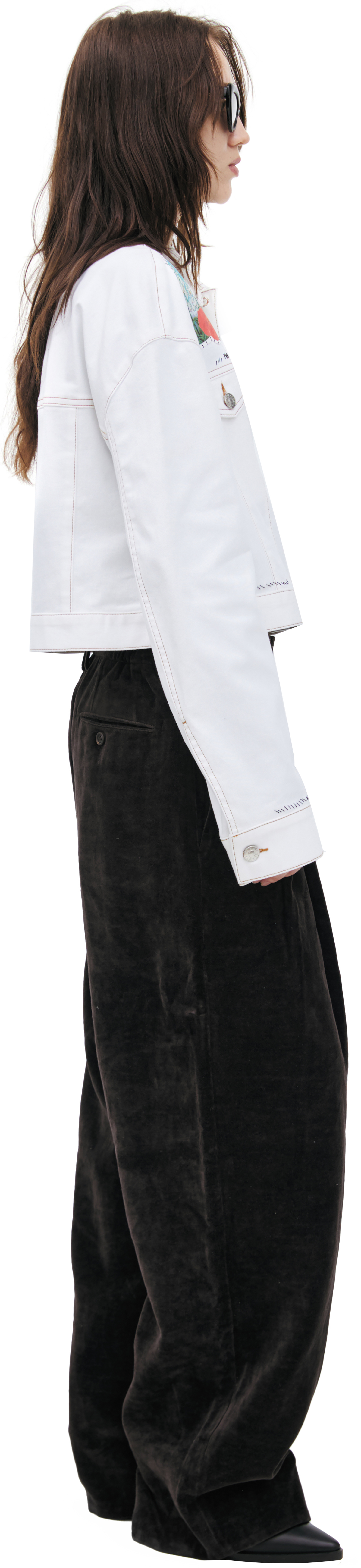 Marni Джинсовая куртка с патчами