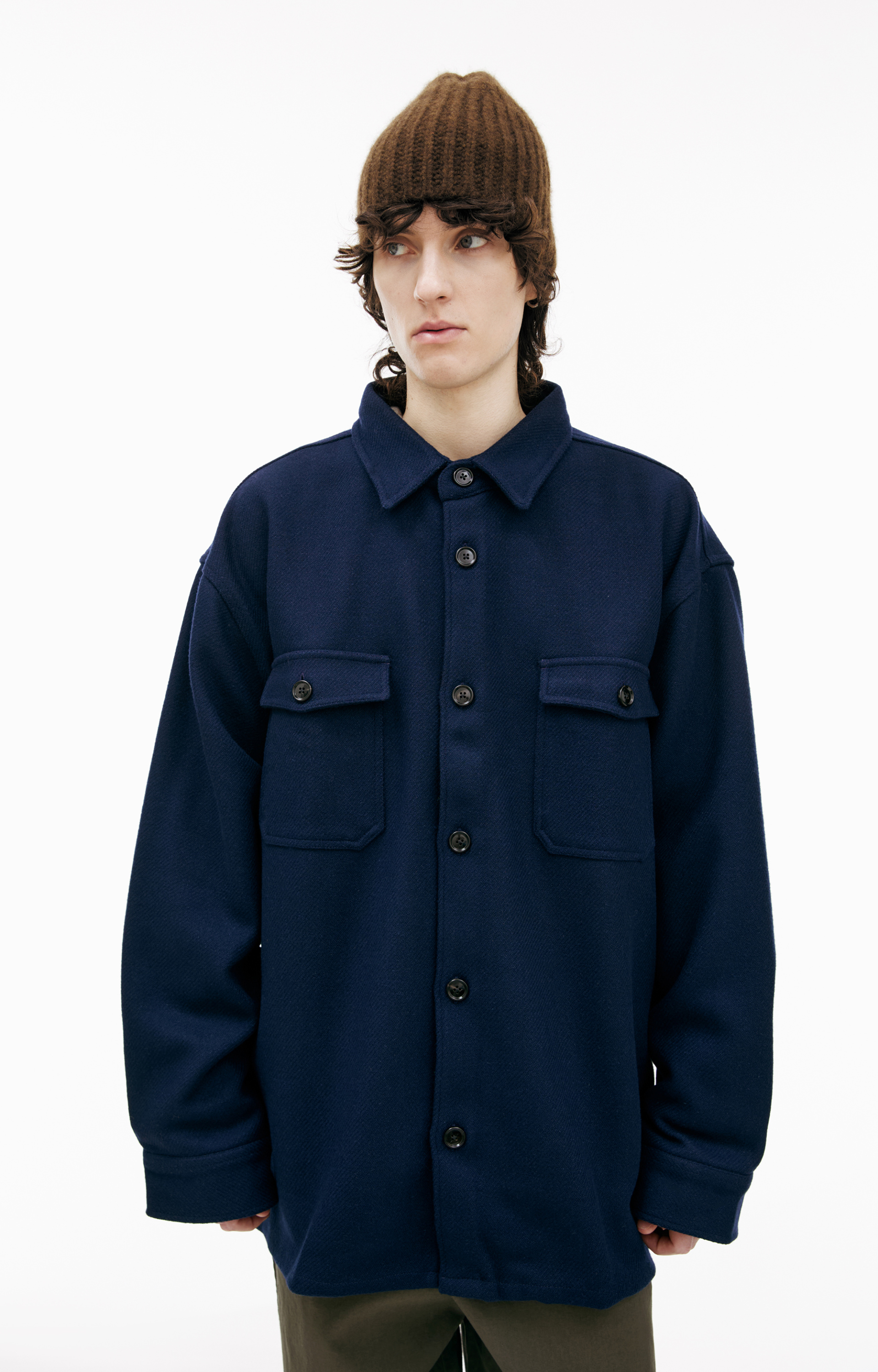 AMI PARIS Рубашка с накладными карманами