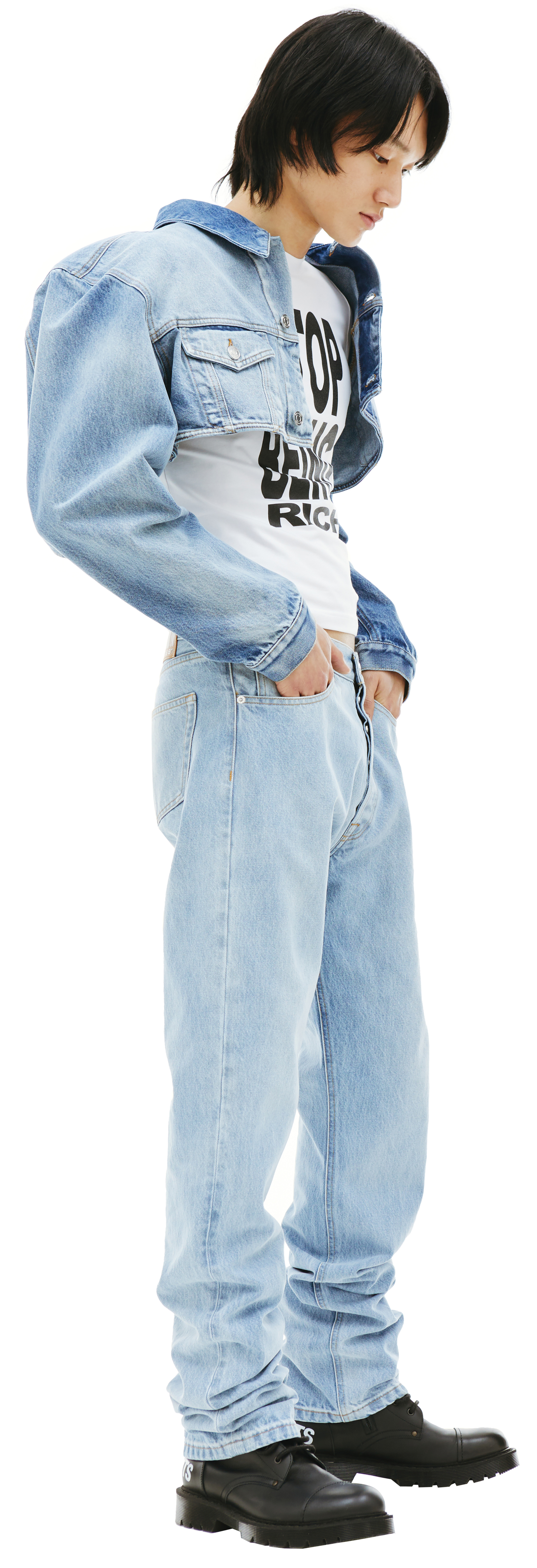 VTMNTS Укороченная джинсовая куртка