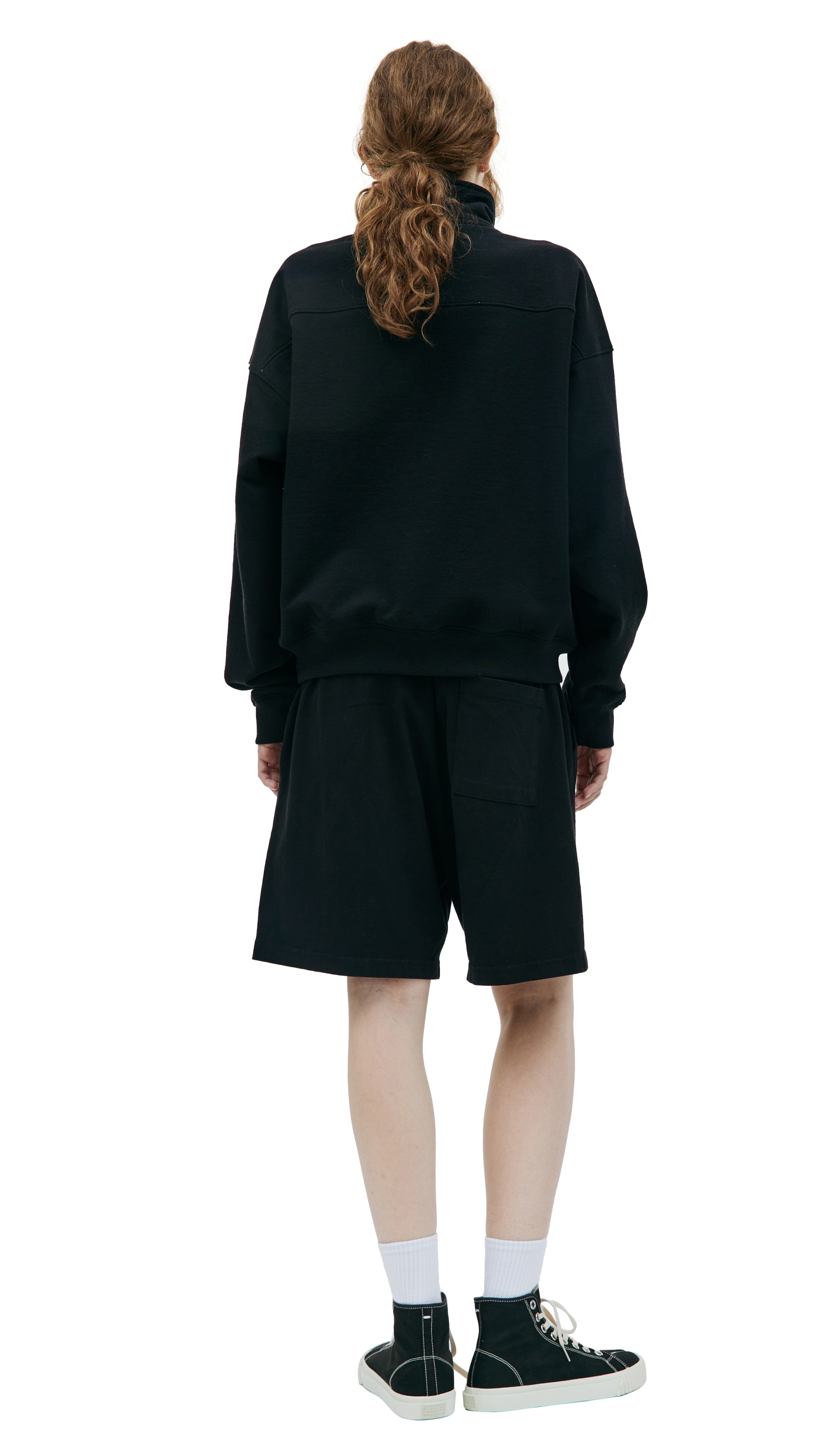 SPORTY & RICH Свитшот Cursive на молнии