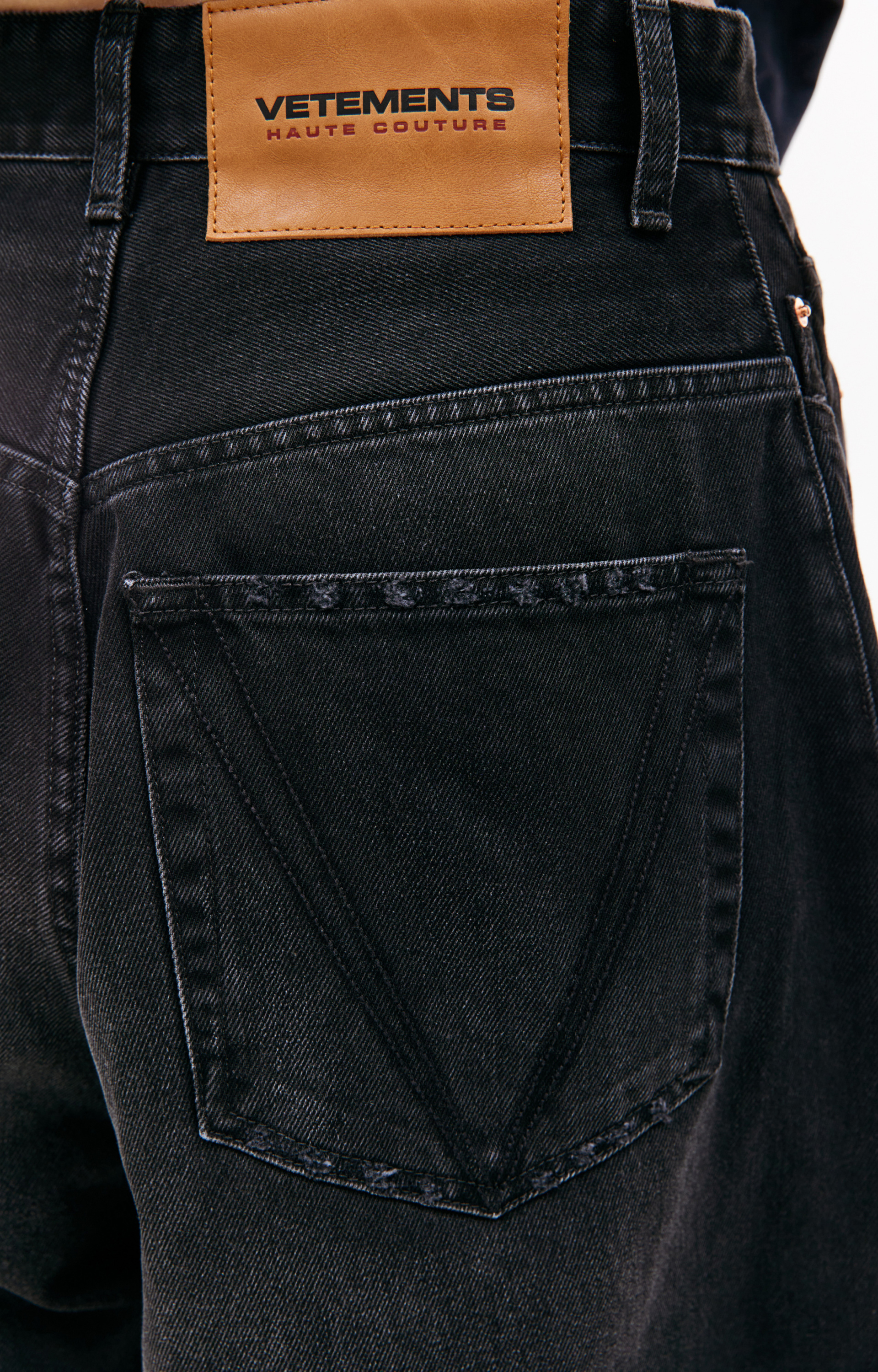 VETEMENTS Черные широкие джинсы