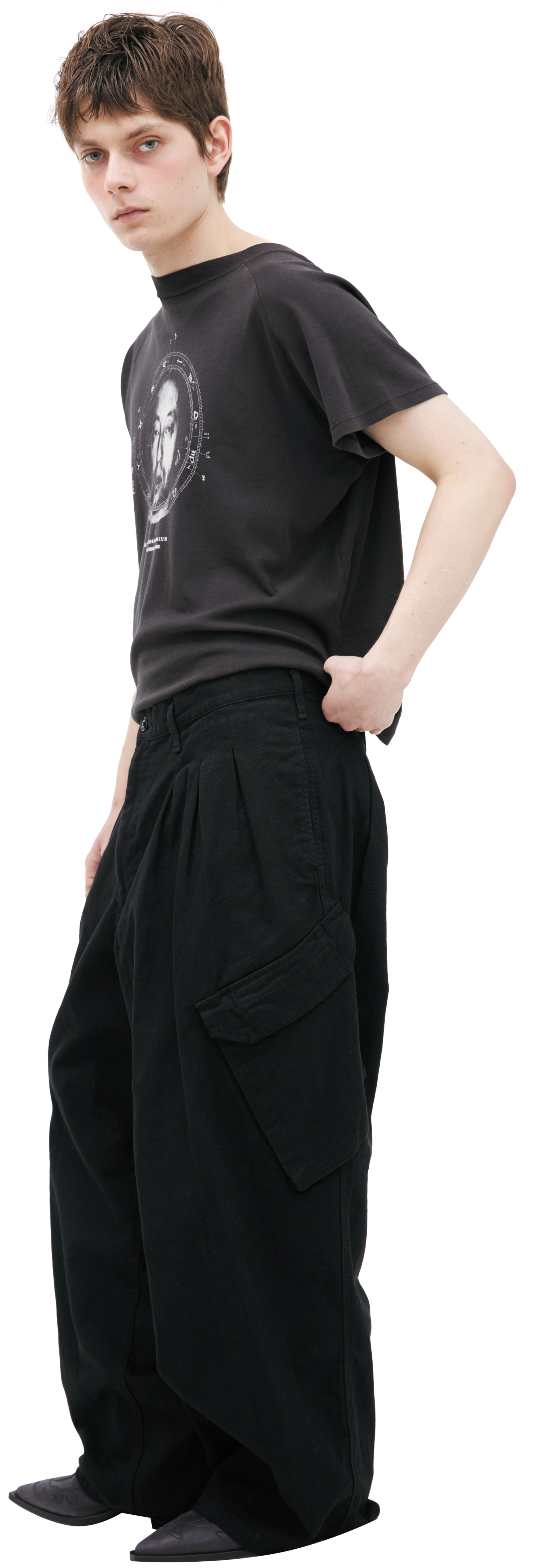 Yohji Yamamoto Широкие брюки карго