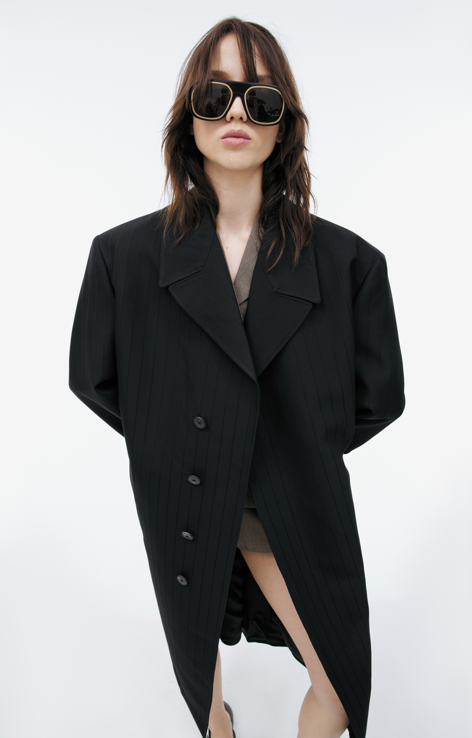 Enfants Riches Déprimés Костюмное пальто в полоску