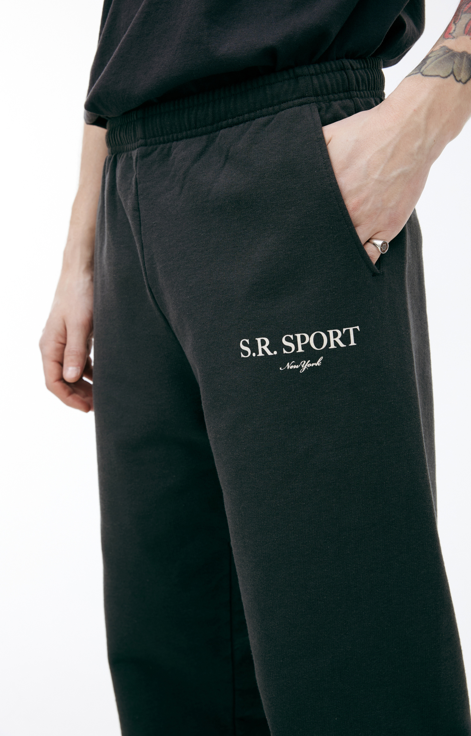 SPORTY & RICH Спортивные брюки с логотипом
