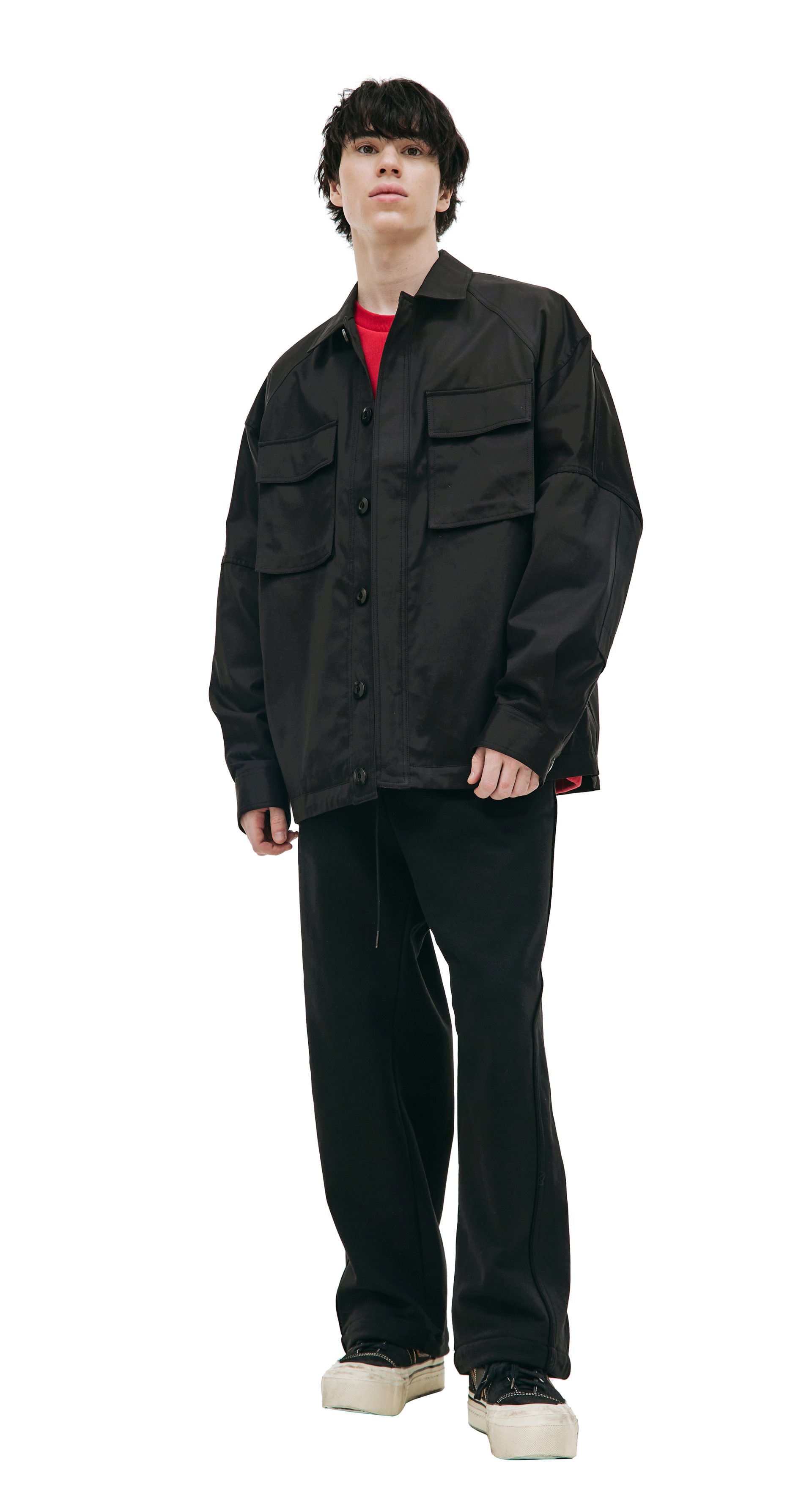 Juun.J Черная куртка с накладными карманами