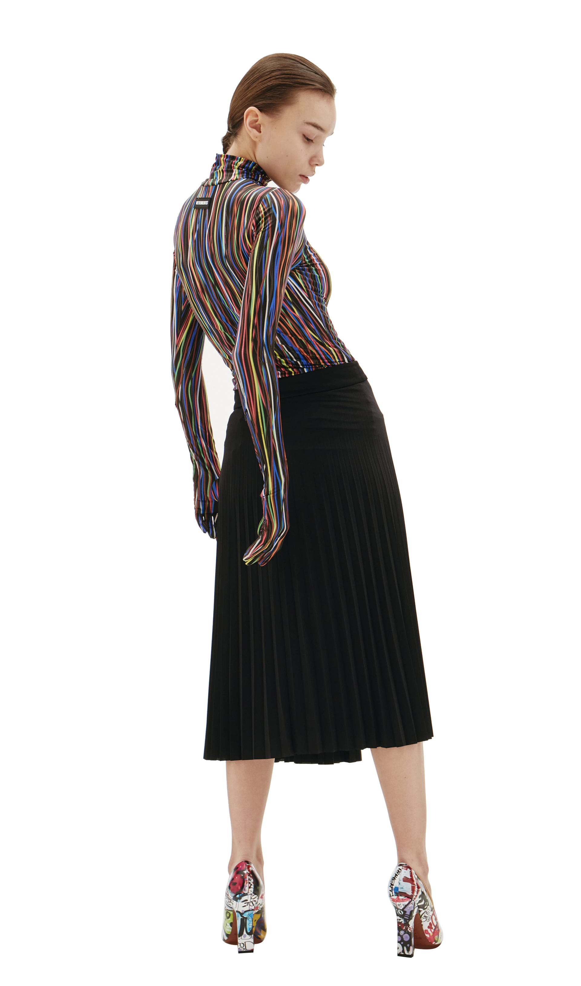 VETEMENTS Плиссированная юбка с запахом