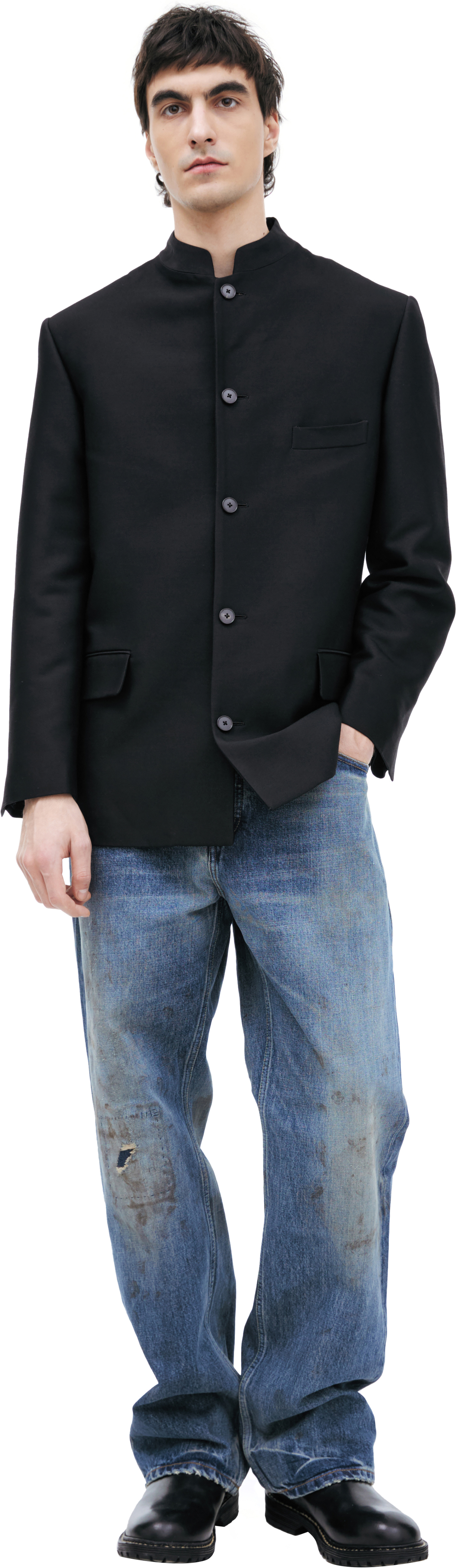 Enfants Riches Déprimés Пиджак с воротником стойкой