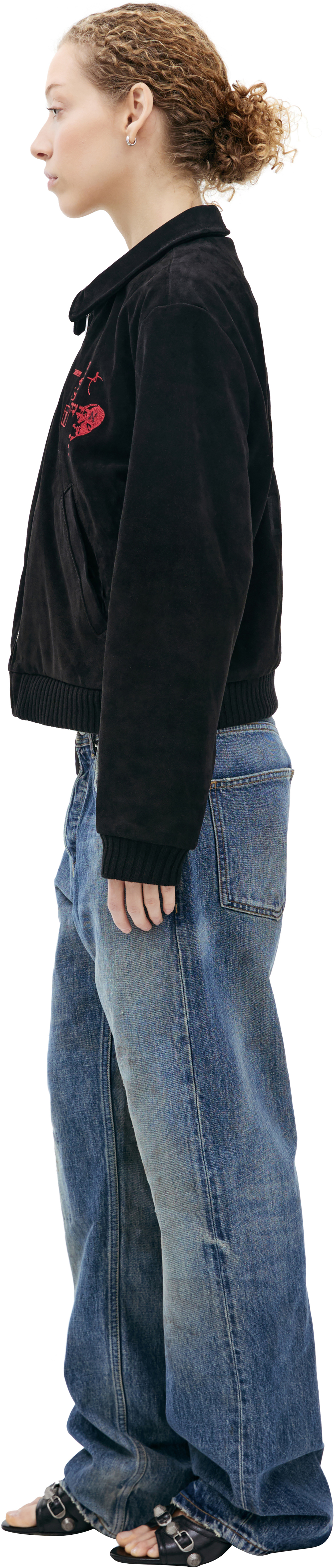 Enfants Riches Déprimés Замшевый бомбер