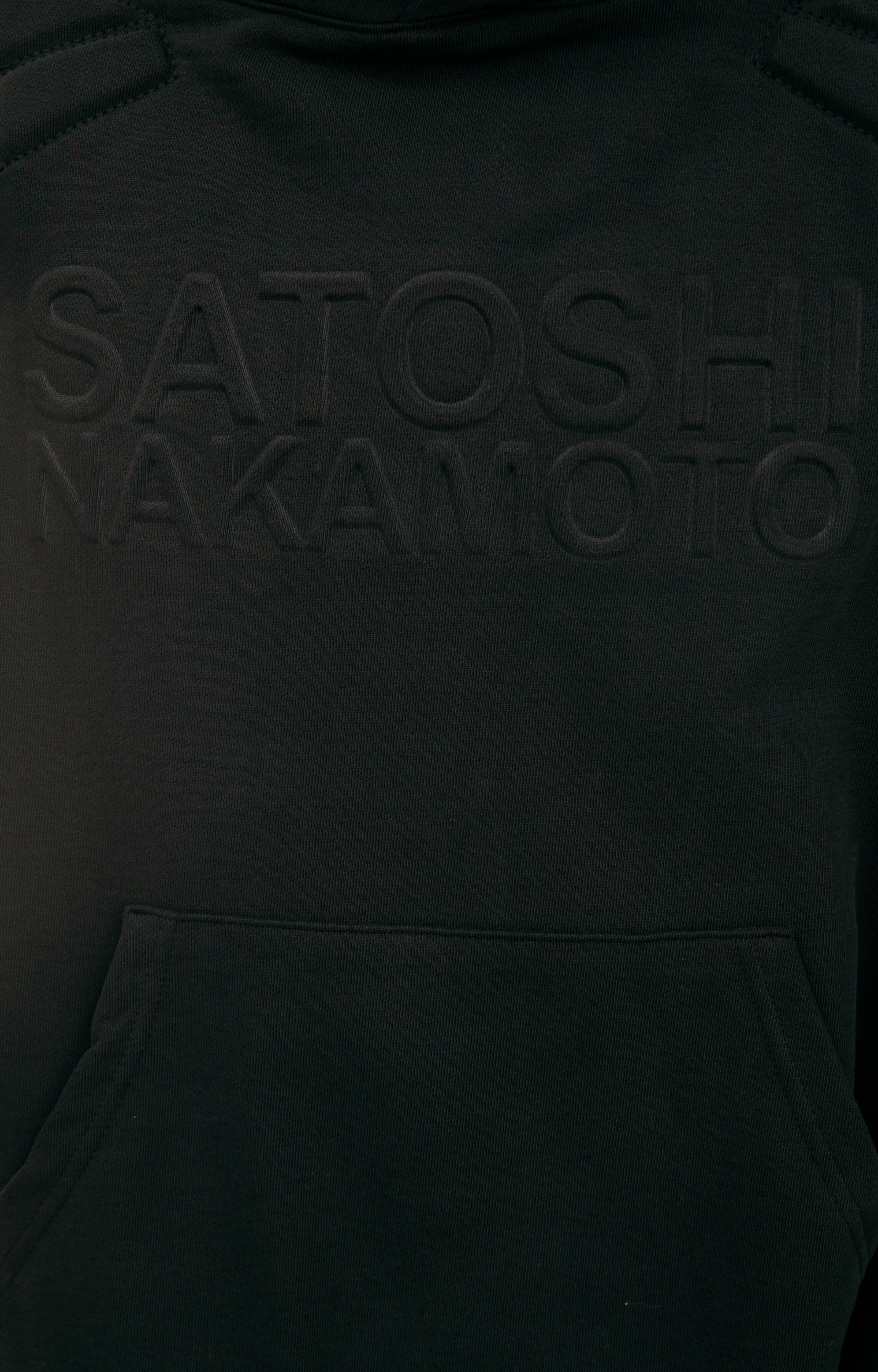 Satoshi Nakamoto Черное мото худи
