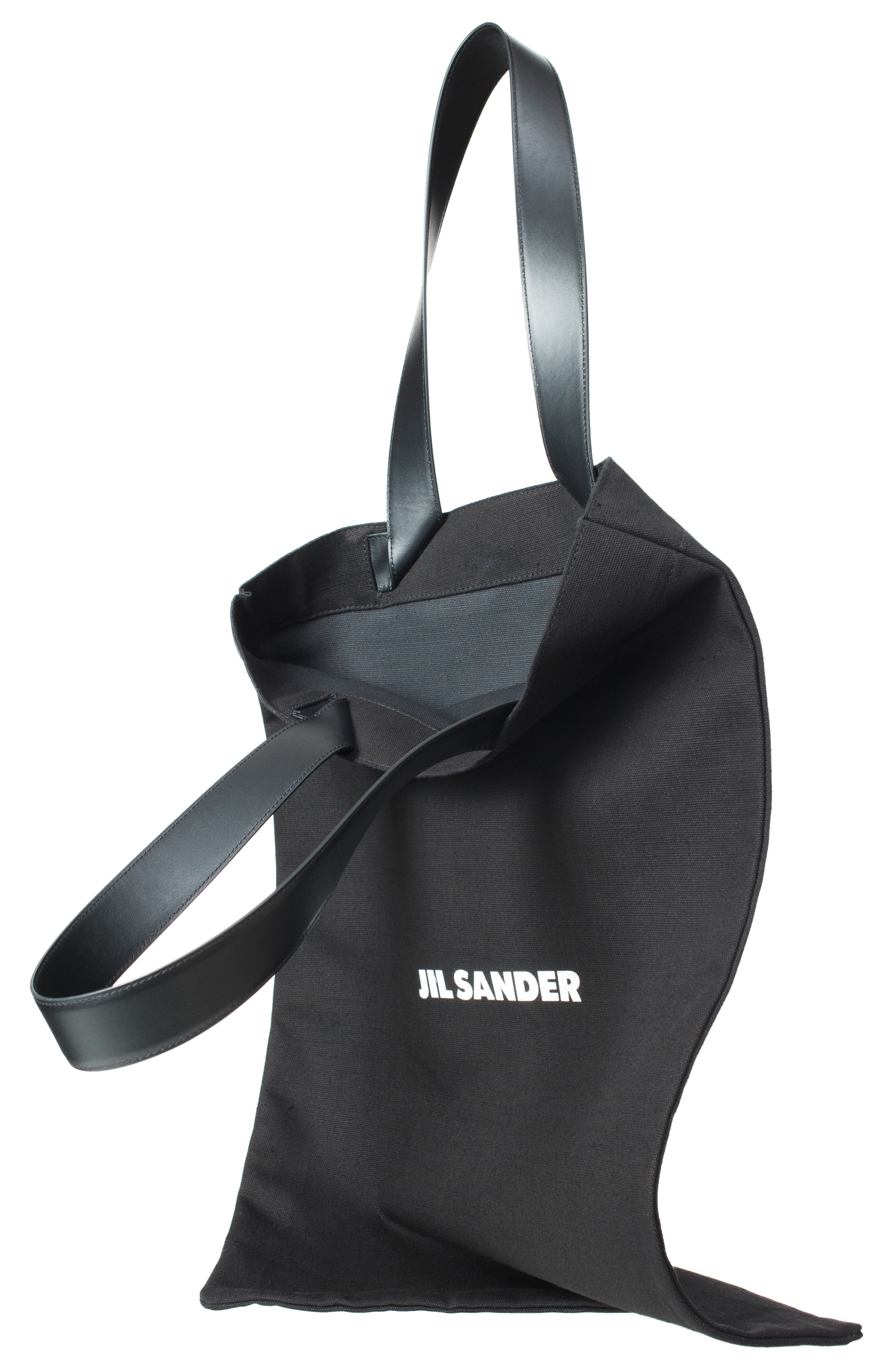 Jil Sander Сумка-шоппер с кожаными ручками