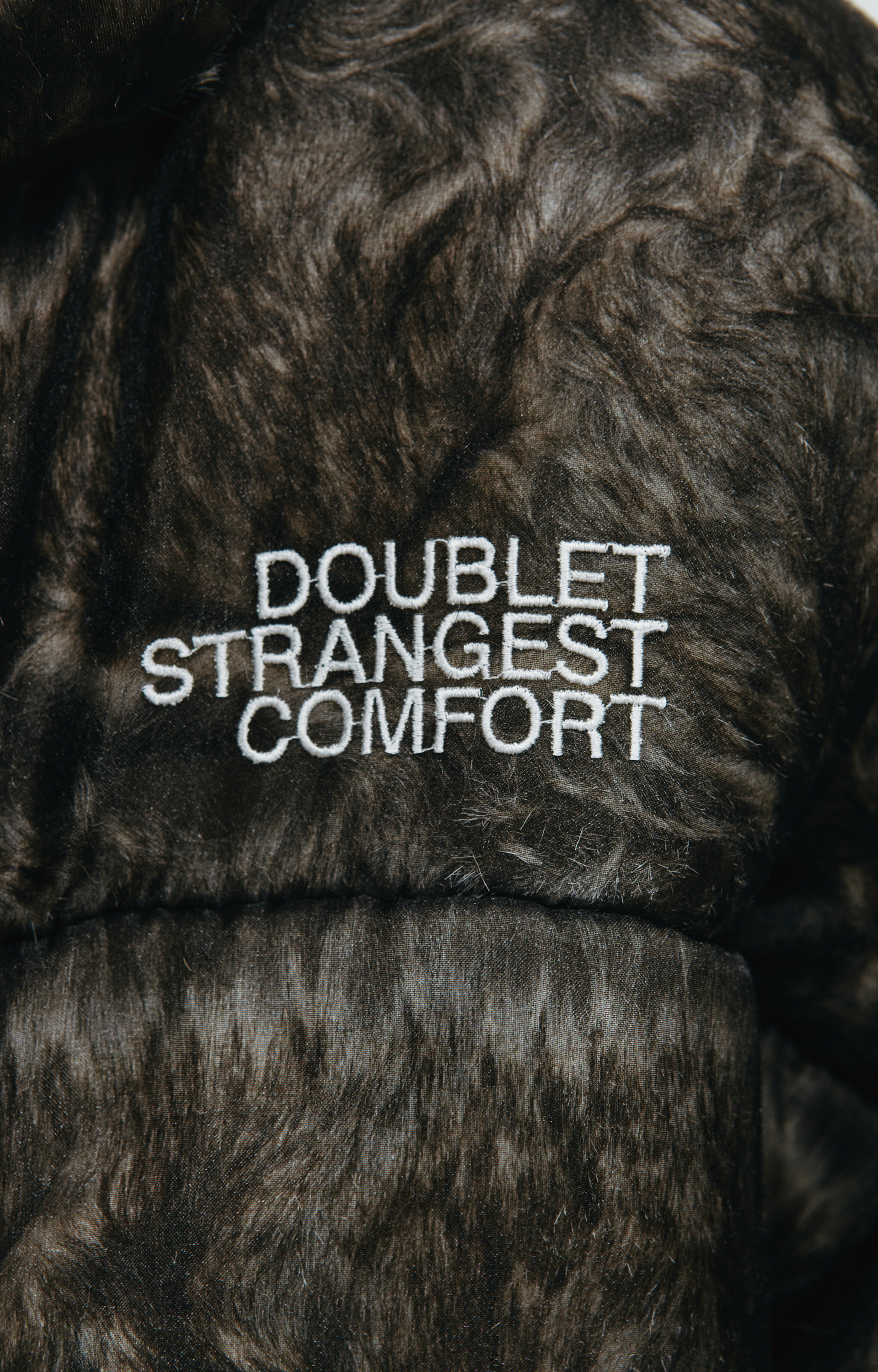 Doublet Пуховик с вышивкой логотипа