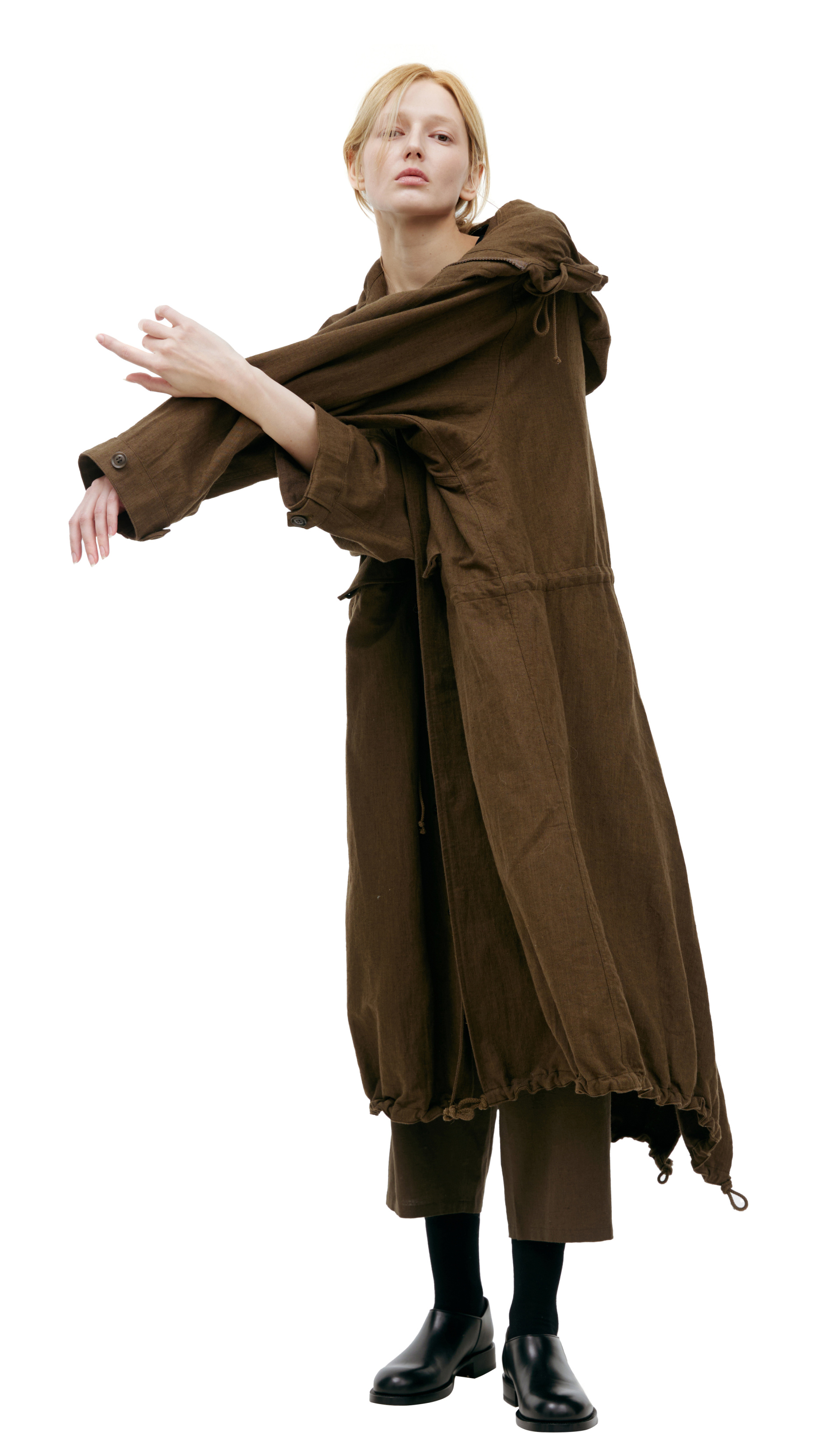 Y\'s Оверсайз парка с капюшоном