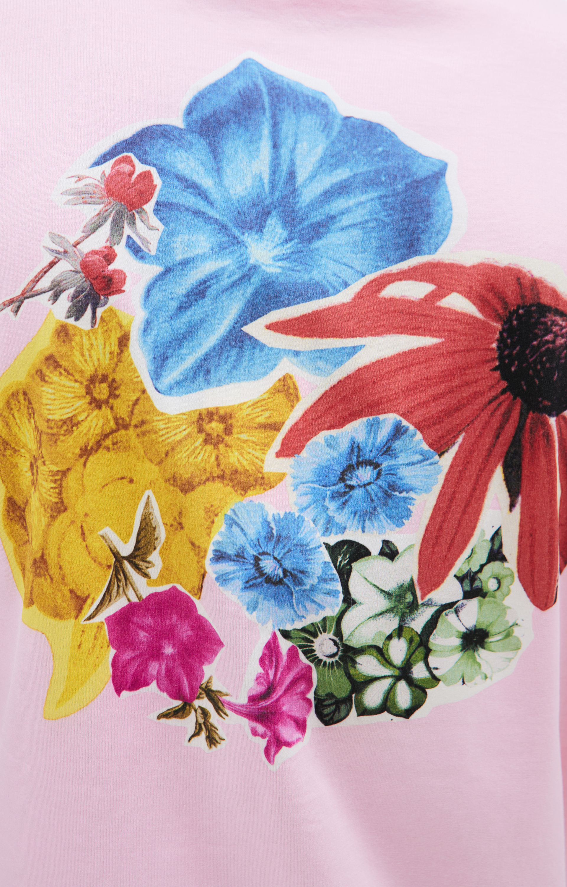 Marni Розовая футболка с принтом