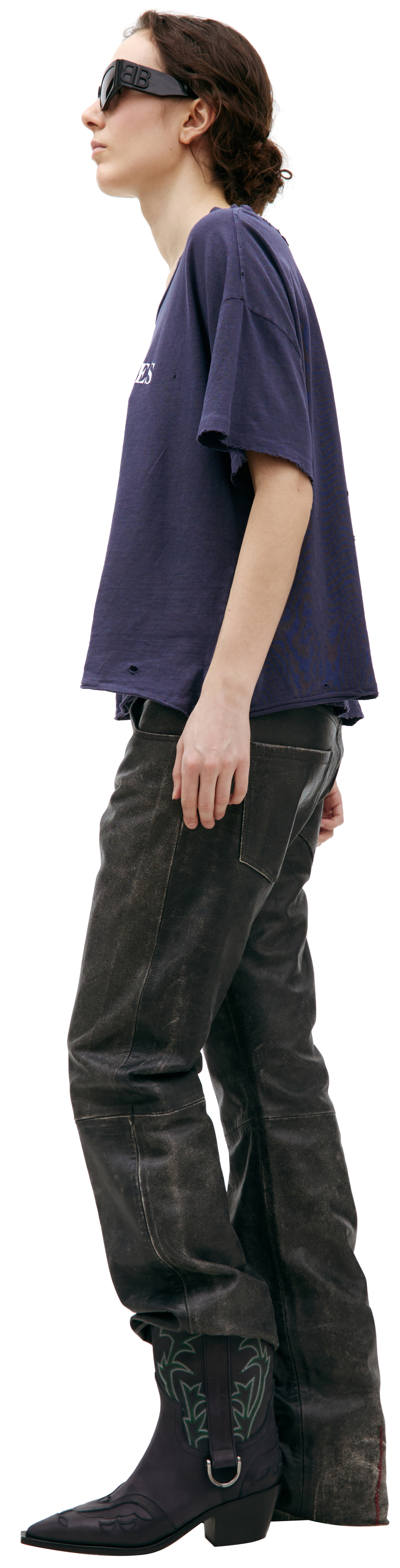 Enfants Riches Déprimés Рваная футболка с логотипом