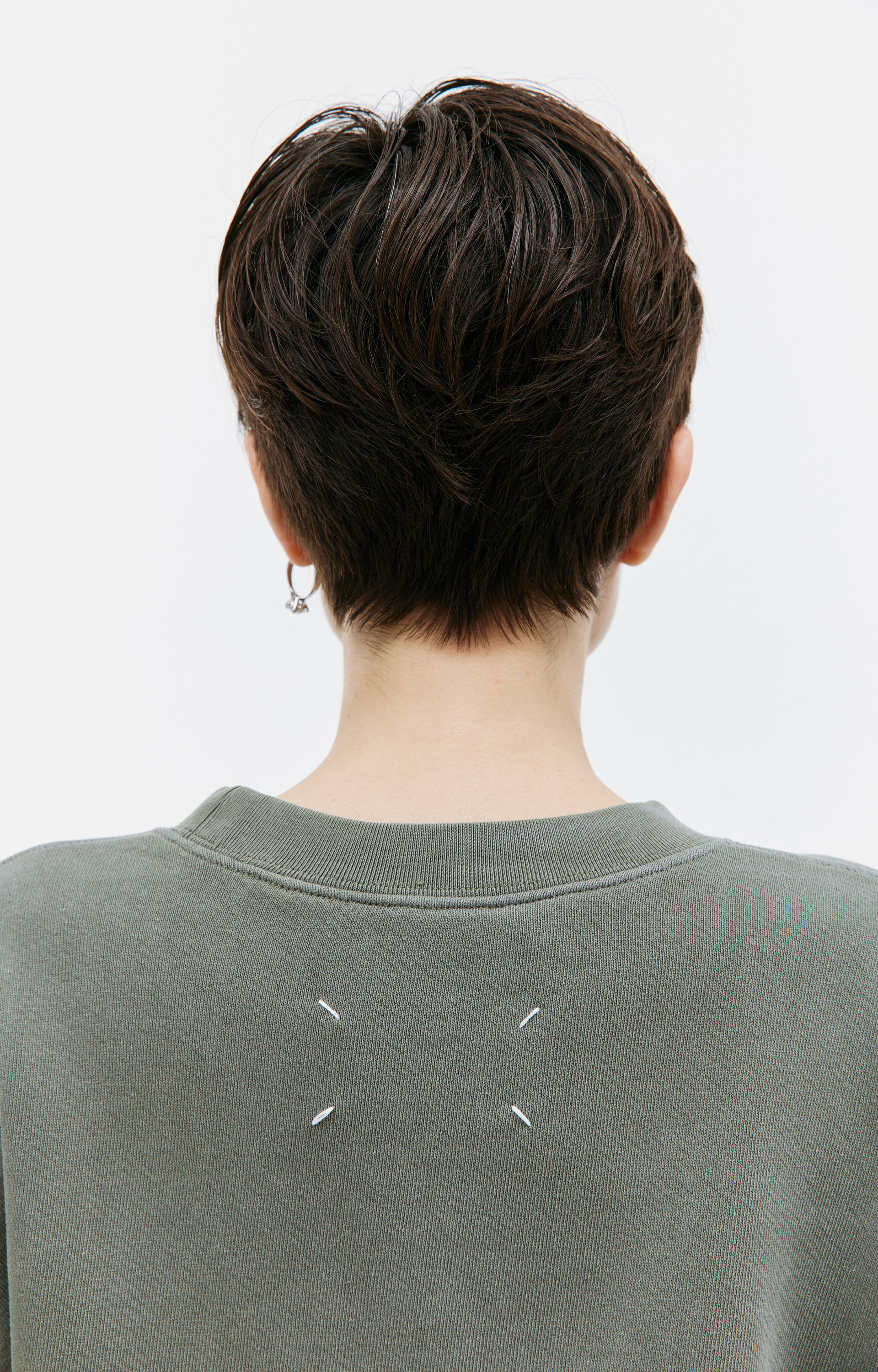 Maison Margiela Укороченный свитшот с логотипом