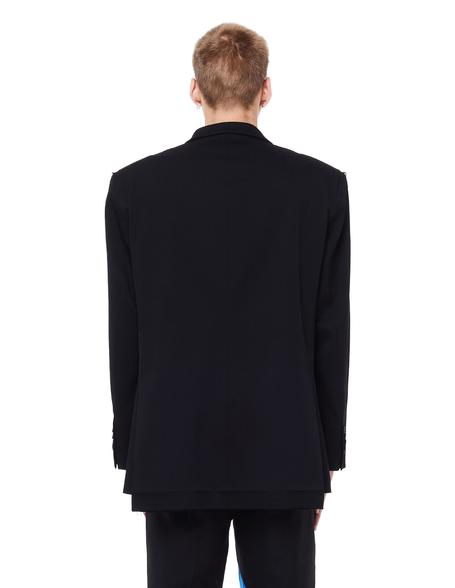 VETEMENTS Шерстяной пиджак с нашивкой на рукаве