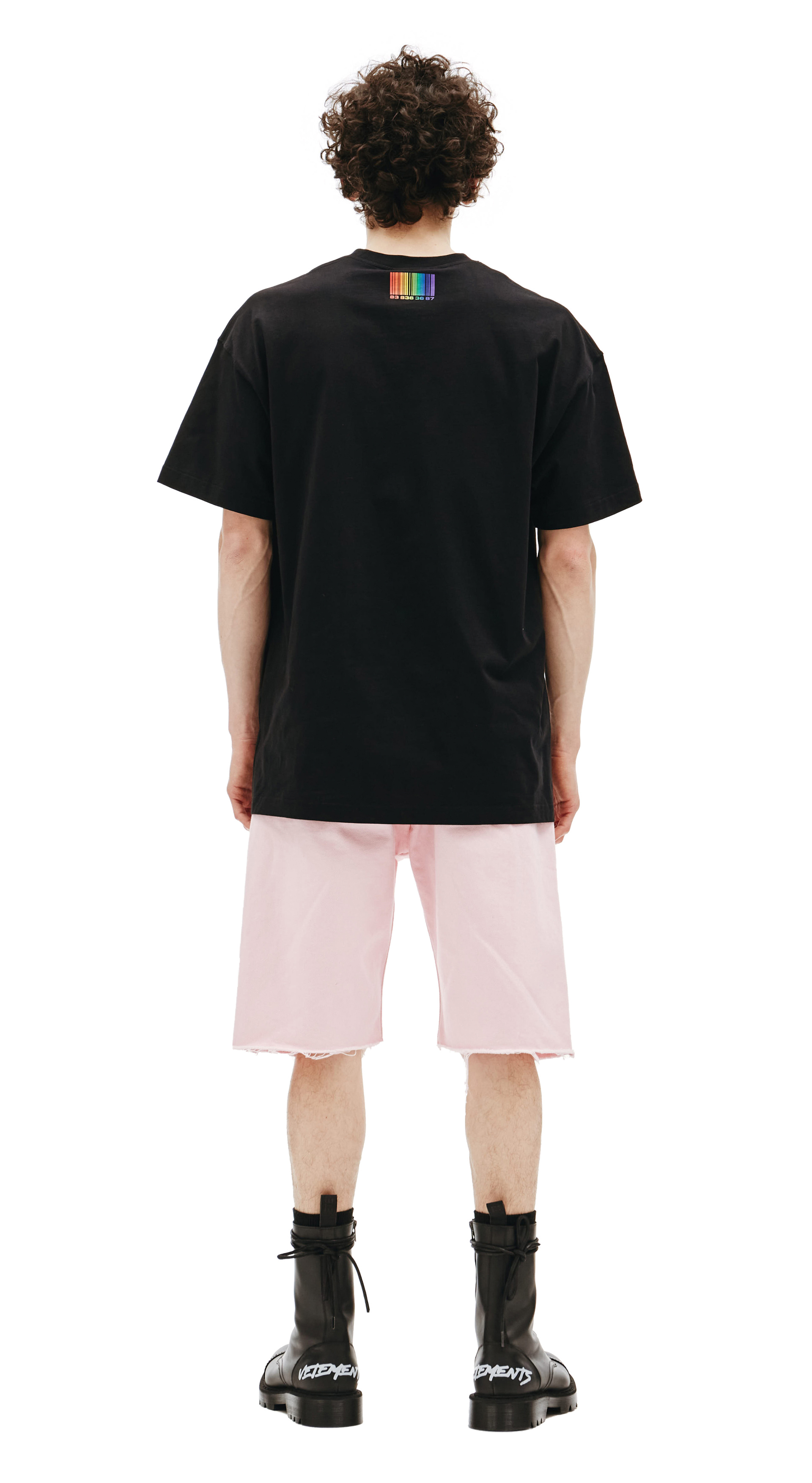 VTMNTS Оверсайз футболка с радужным штрихкодом
