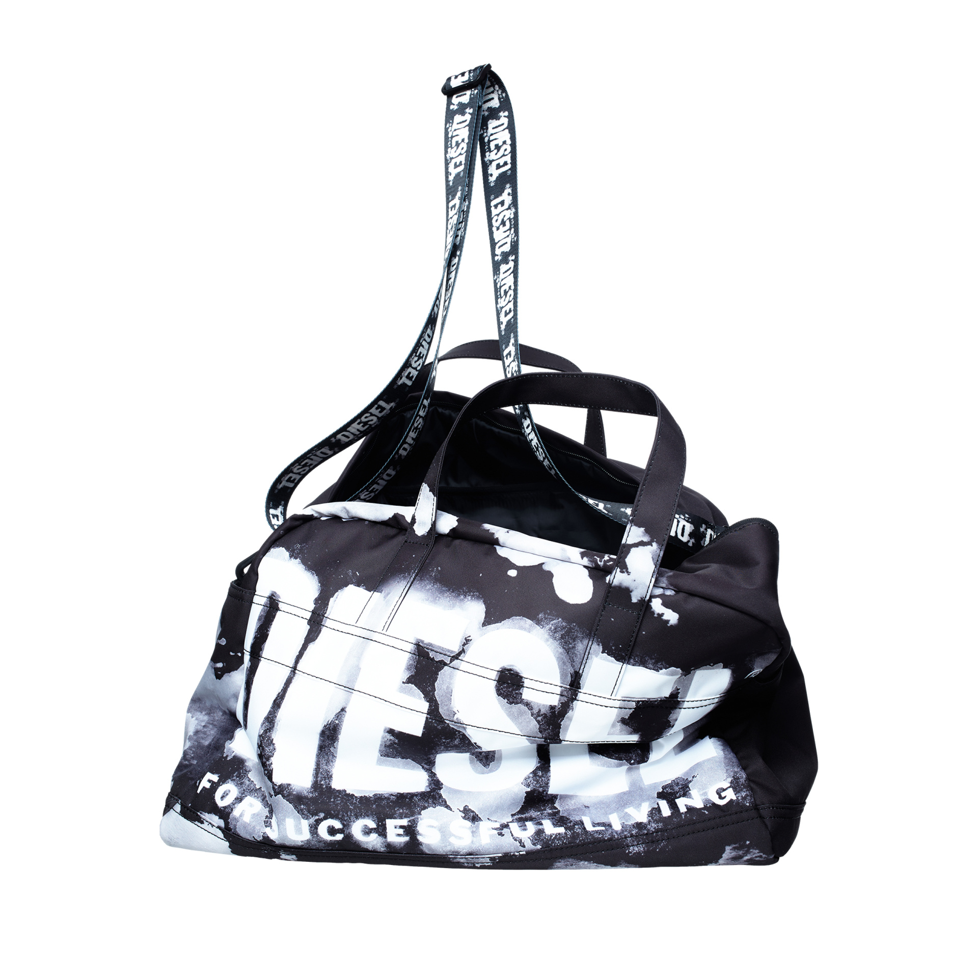 Diesel Черная сумка \'RAVE DUFFLE\' с логотипом
