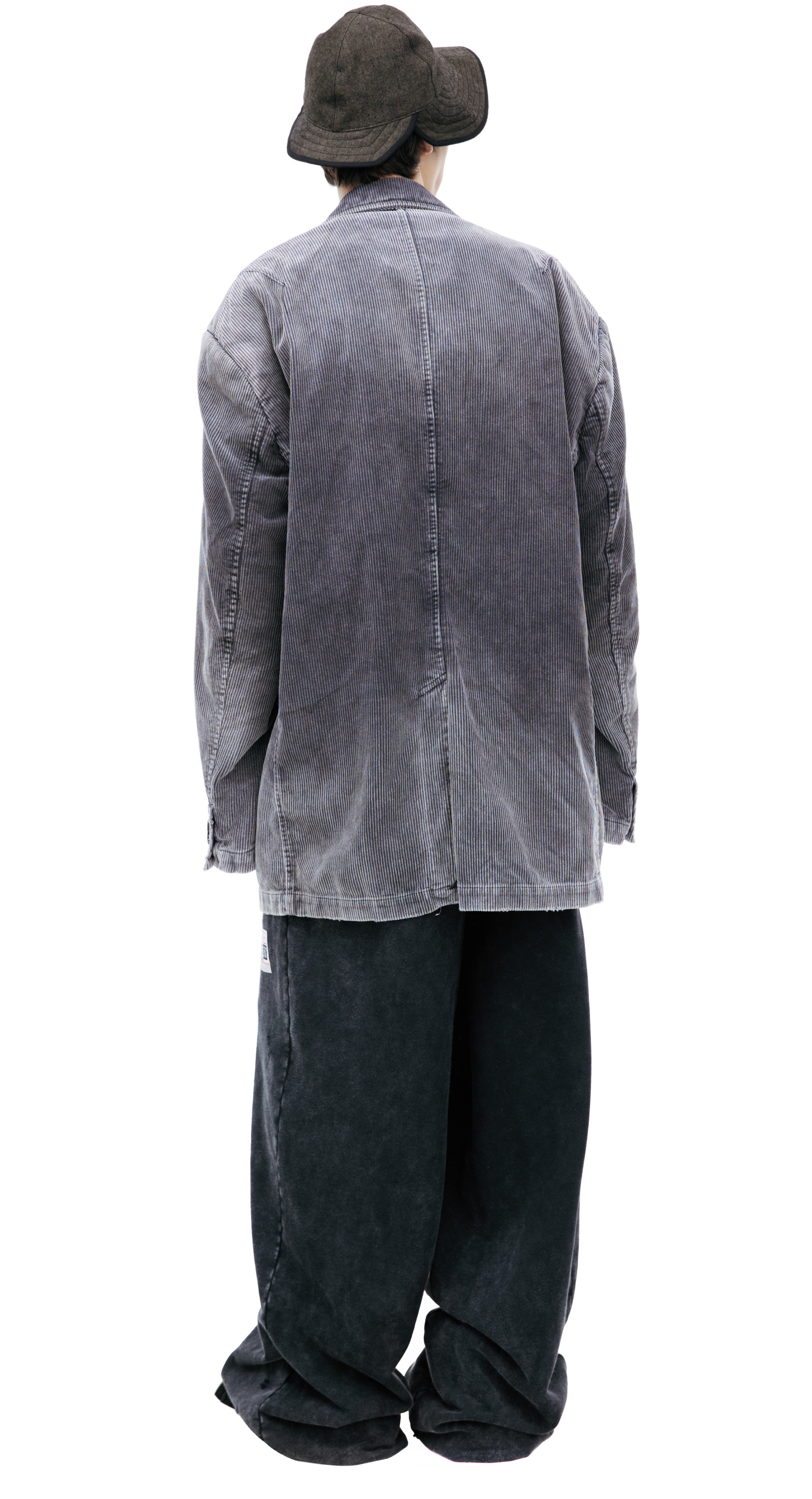 Maison Mihara Yasuhiro Однобортный пиджак из вельвета