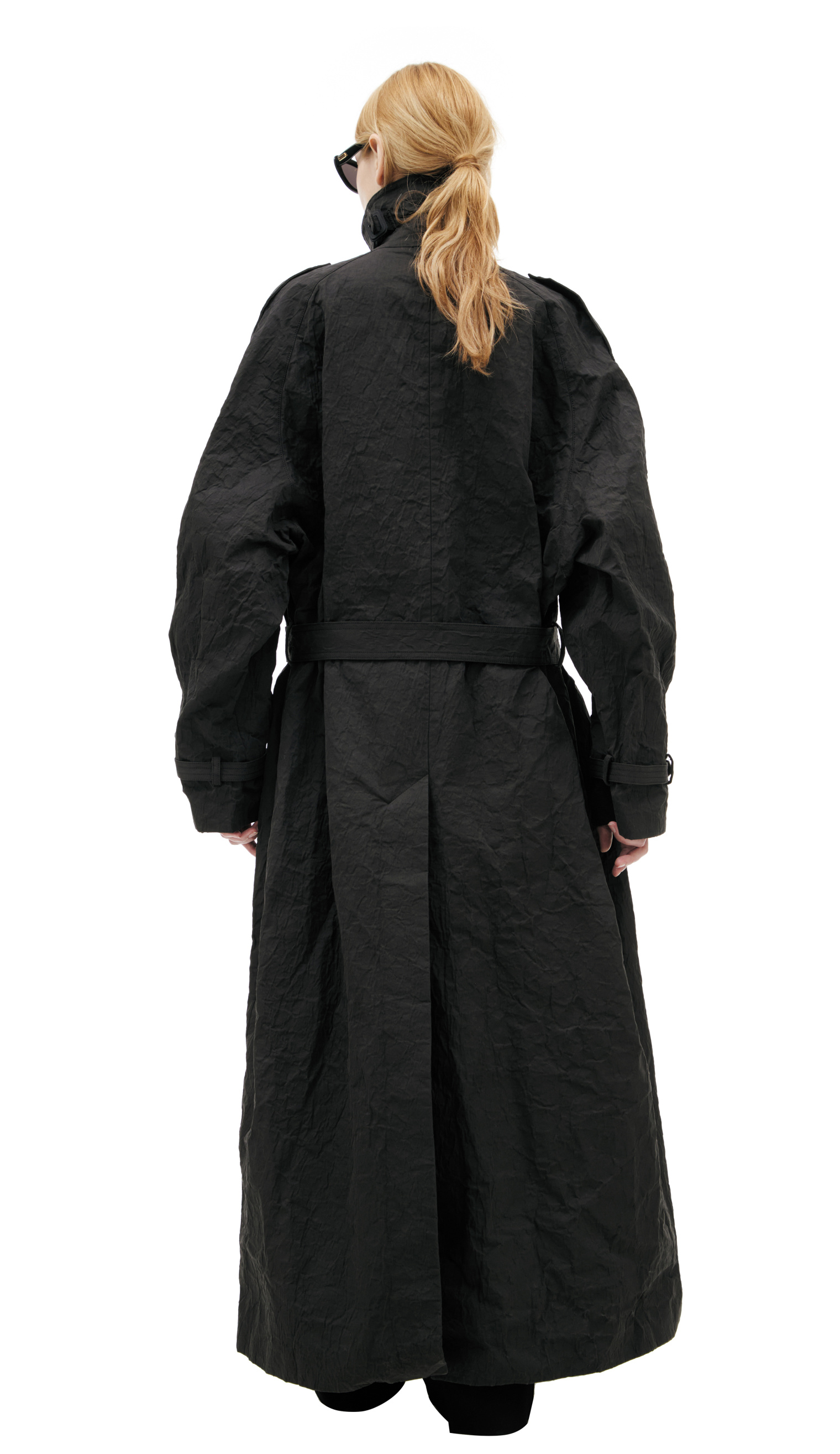 VETEMENTS Двубортный тренч с поясом