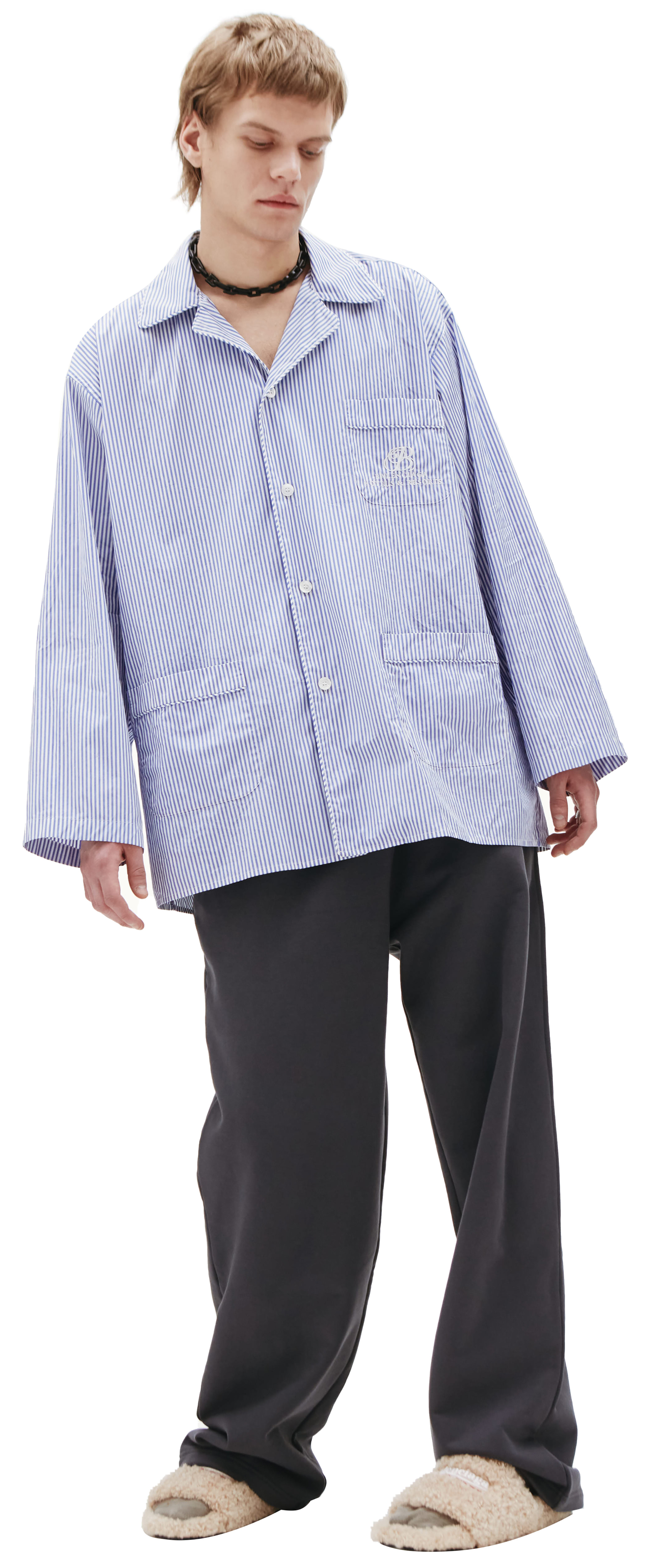 Balenciaga Пижамная рубашка в полоску