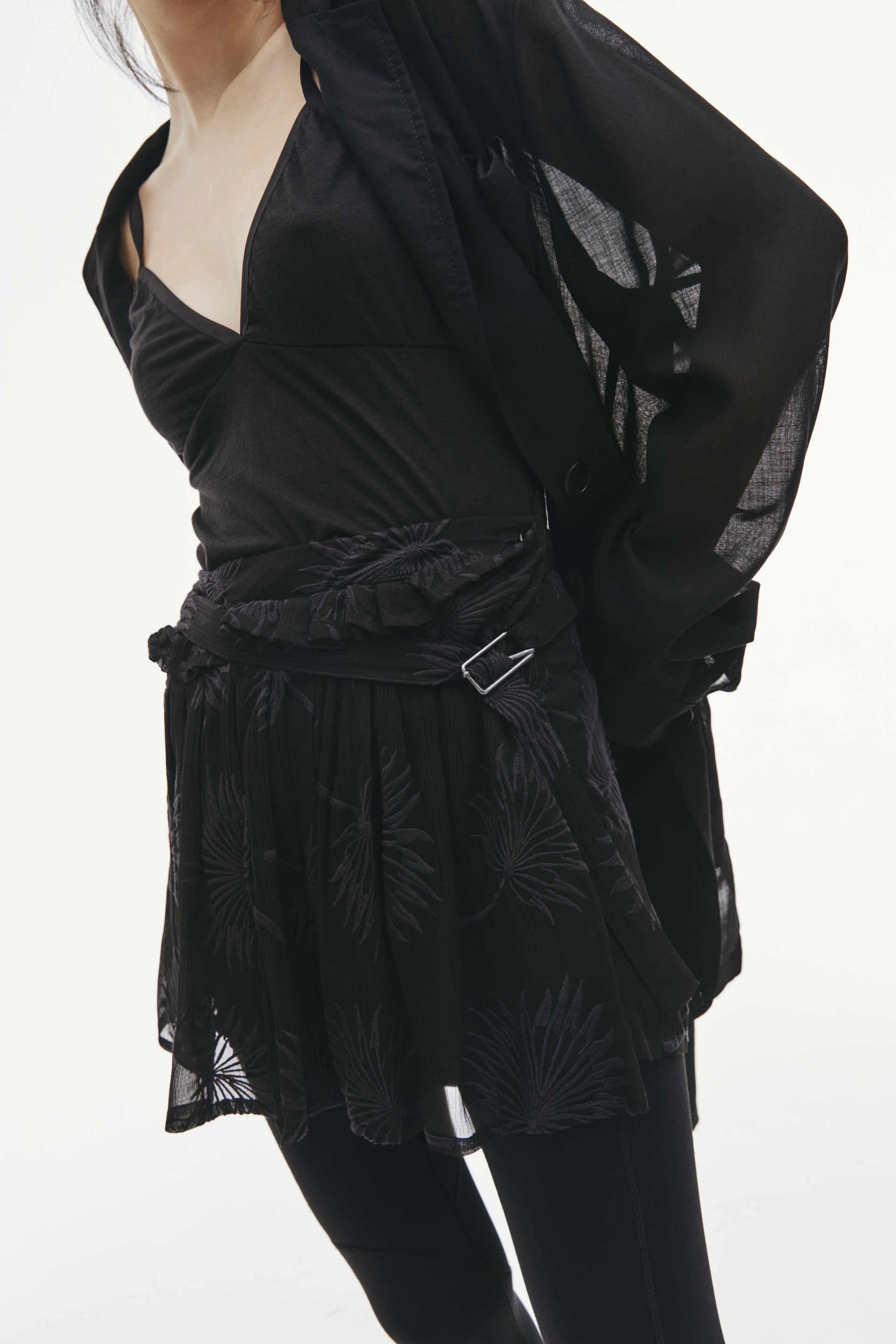 Ann Demeulemeester Шорты из хлопка и шелка