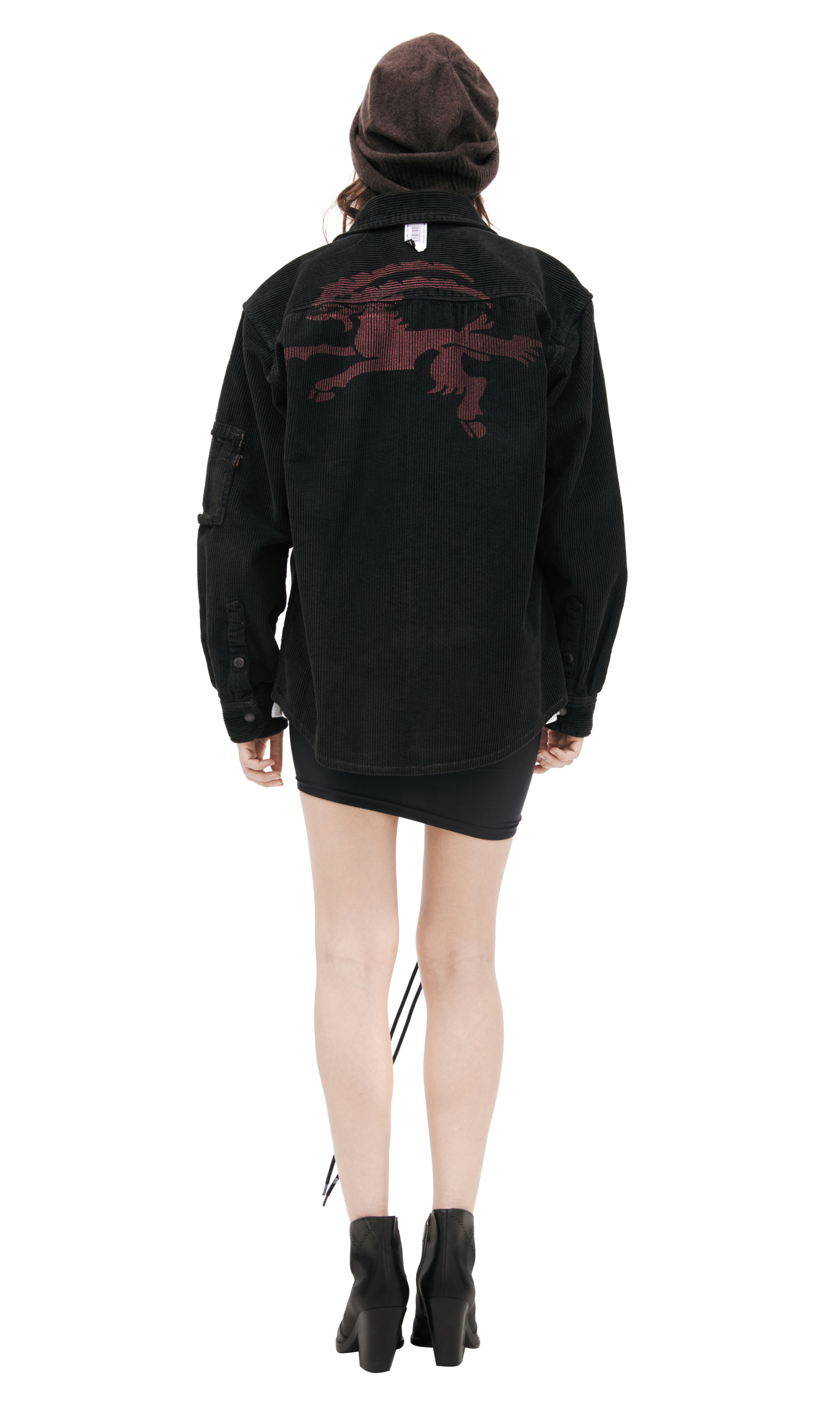 PROTOTYPES Вельветовая рубашка с накладными карманами